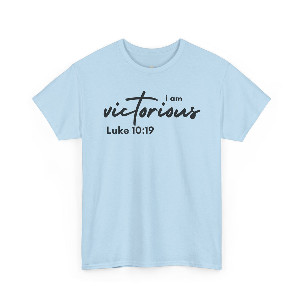 I Am Victorious Christian T-Shirt – Luke 10:19 Scripture Tee | Faith-Based Apparel