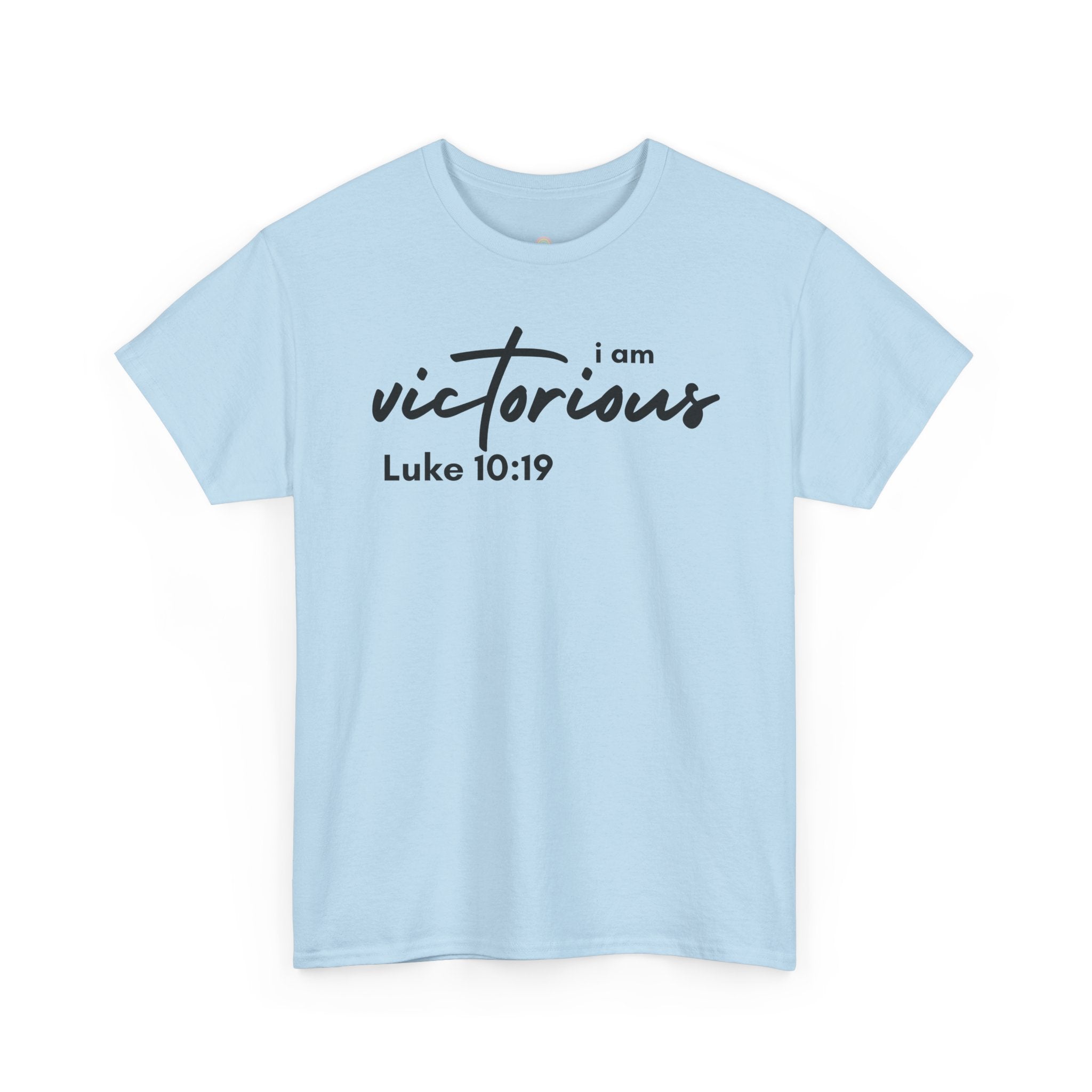 I Am Victorious Christian T-Shirt – Luke 10:19 Scripture Tee | Faith-Based Apparel