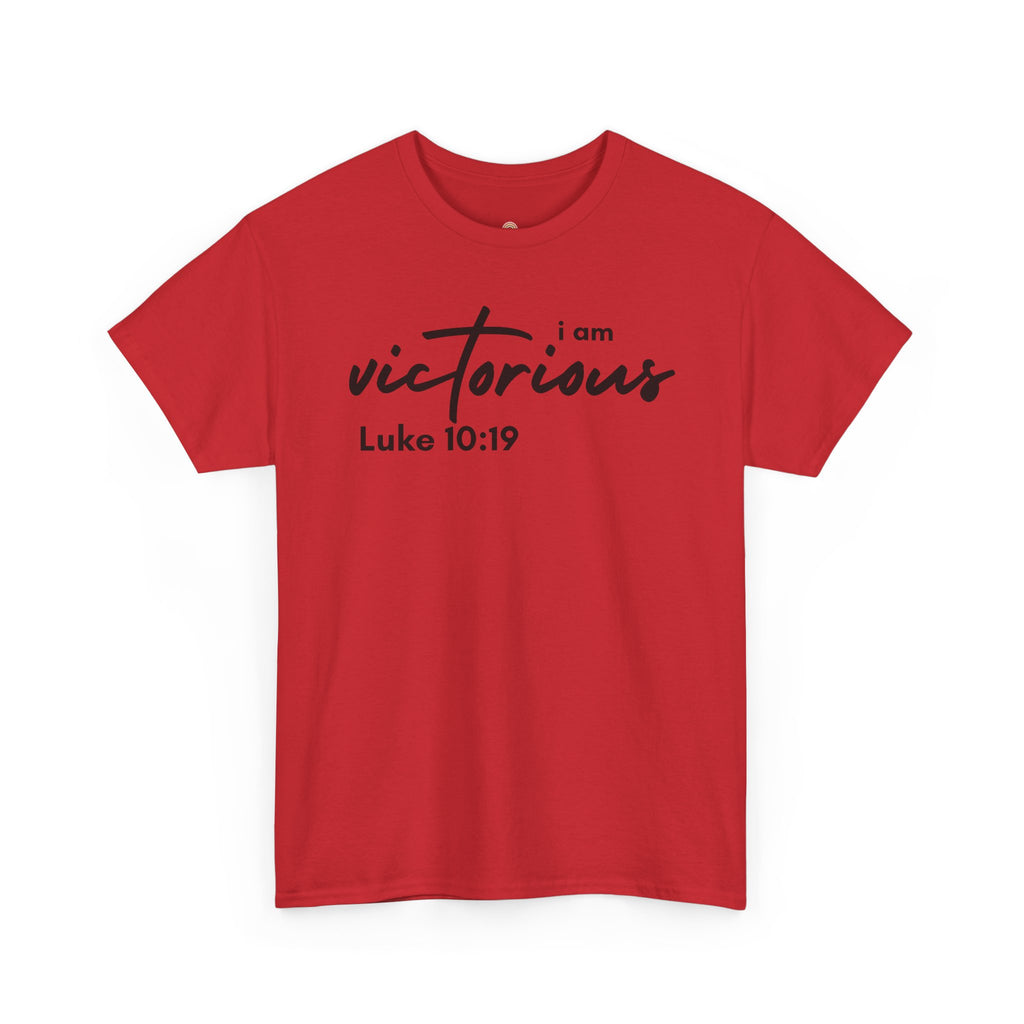 I Am Victorious Christian T-Shirt – Luke 10:19 Scripture Tee | Faith-Based Apparel