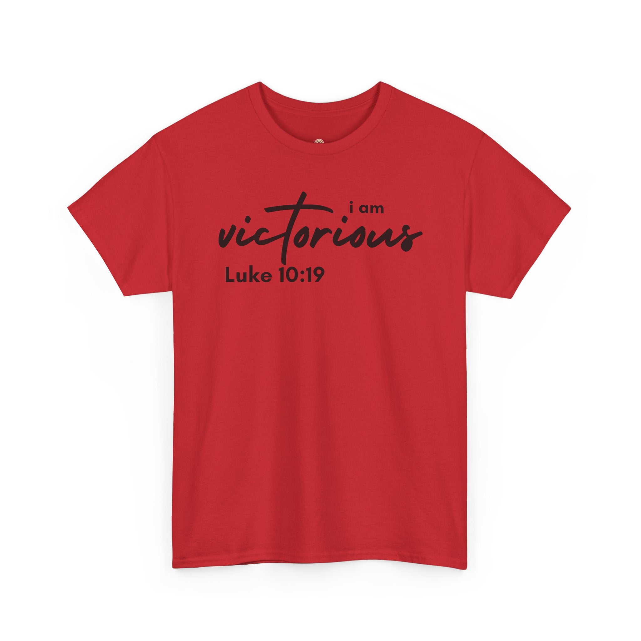 I Am Victorious Christian T-Shirt – Luke 10:19 Scripture Tee | Faith-Based Apparel