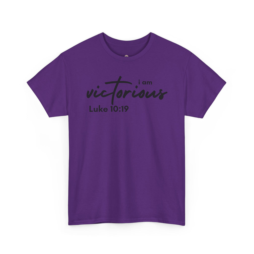 I Am Victorious Christian T-Shirt – Luke 10:19 Scripture Tee | Faith-Based Apparel