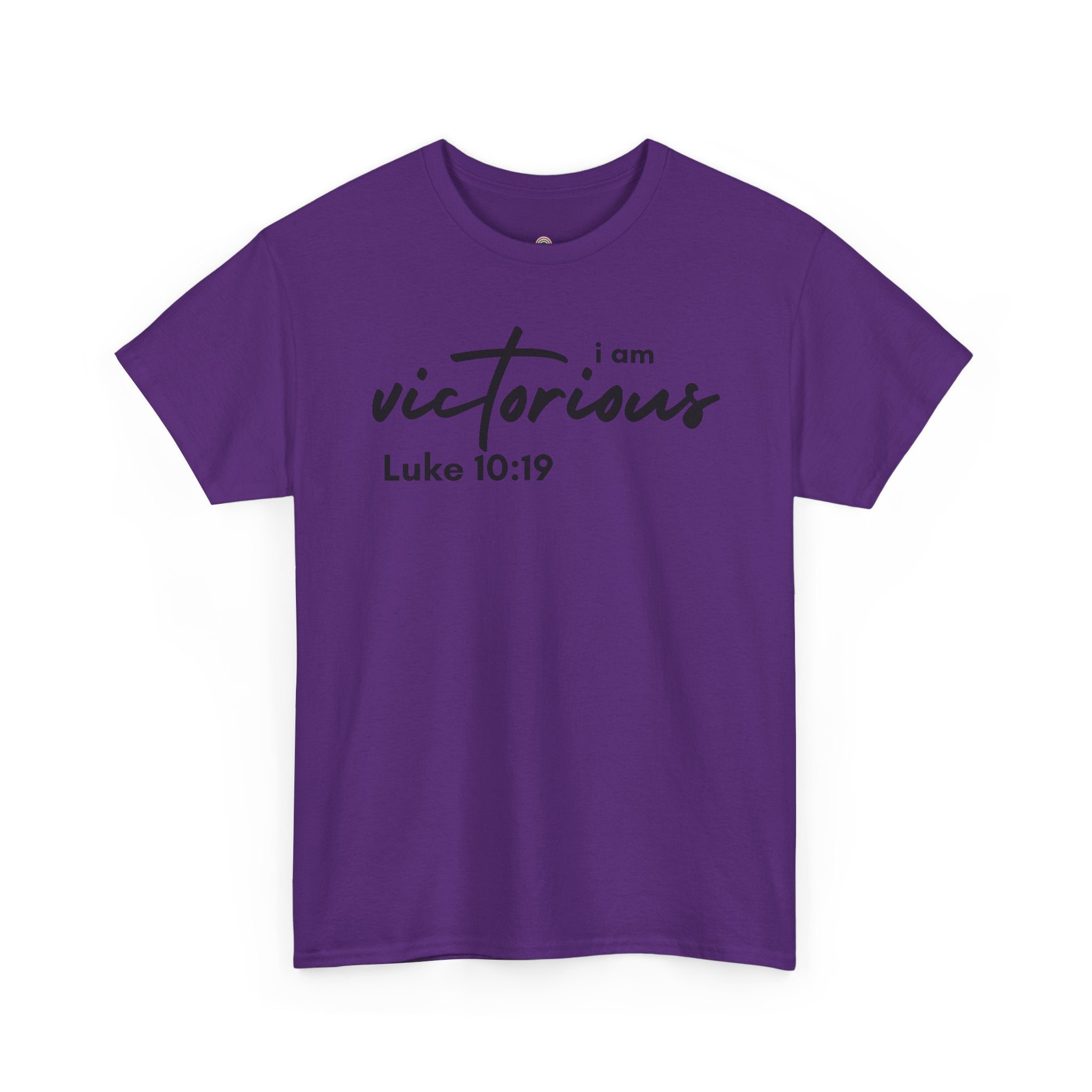 I Am Victorious Christian T-Shirt – Luke 10:19 Scripture Tee | Faith-Based Apparel
