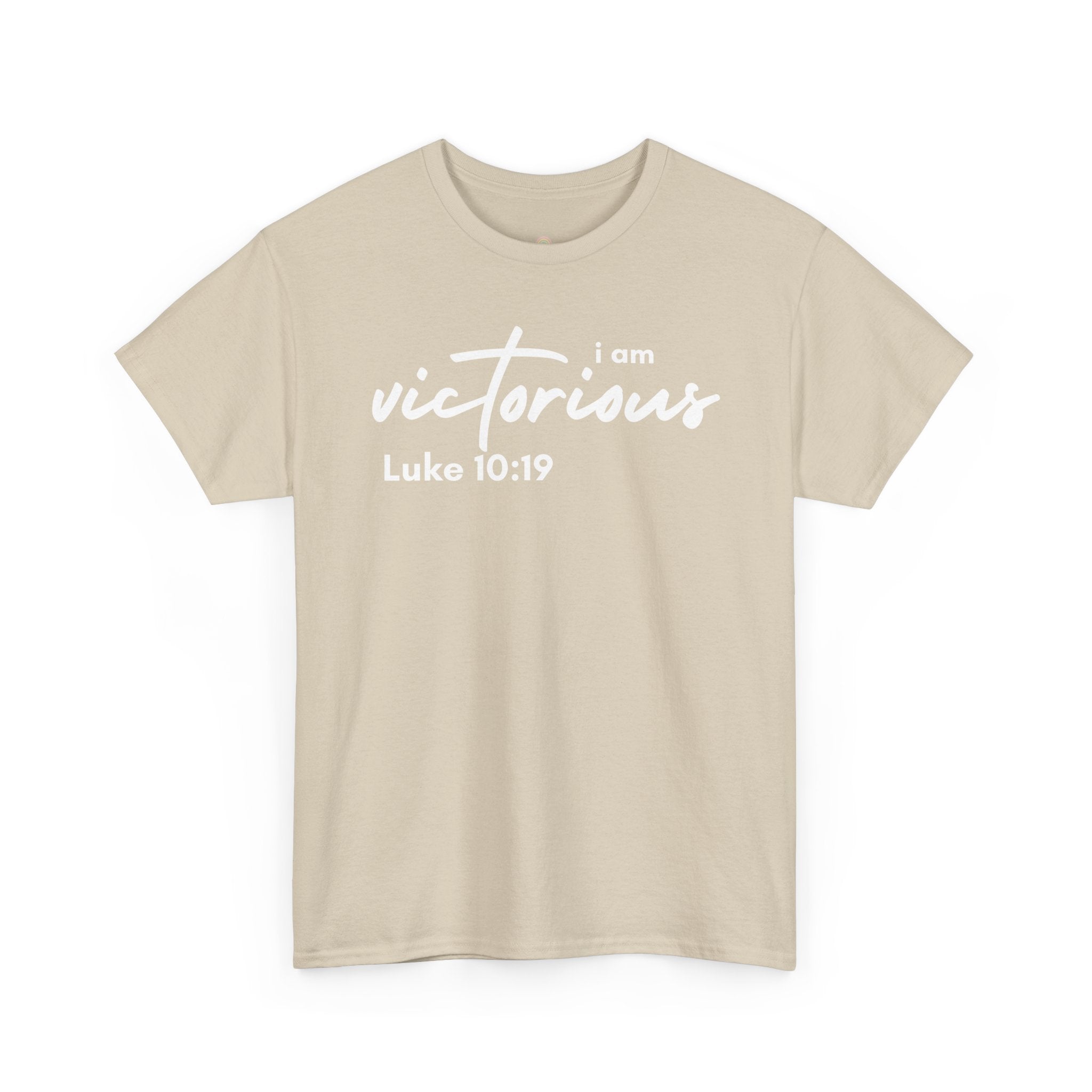 I Am Victorious Christian T-Shirt – Luke 10:19 Scripture Tee | Faith-Based Apparel