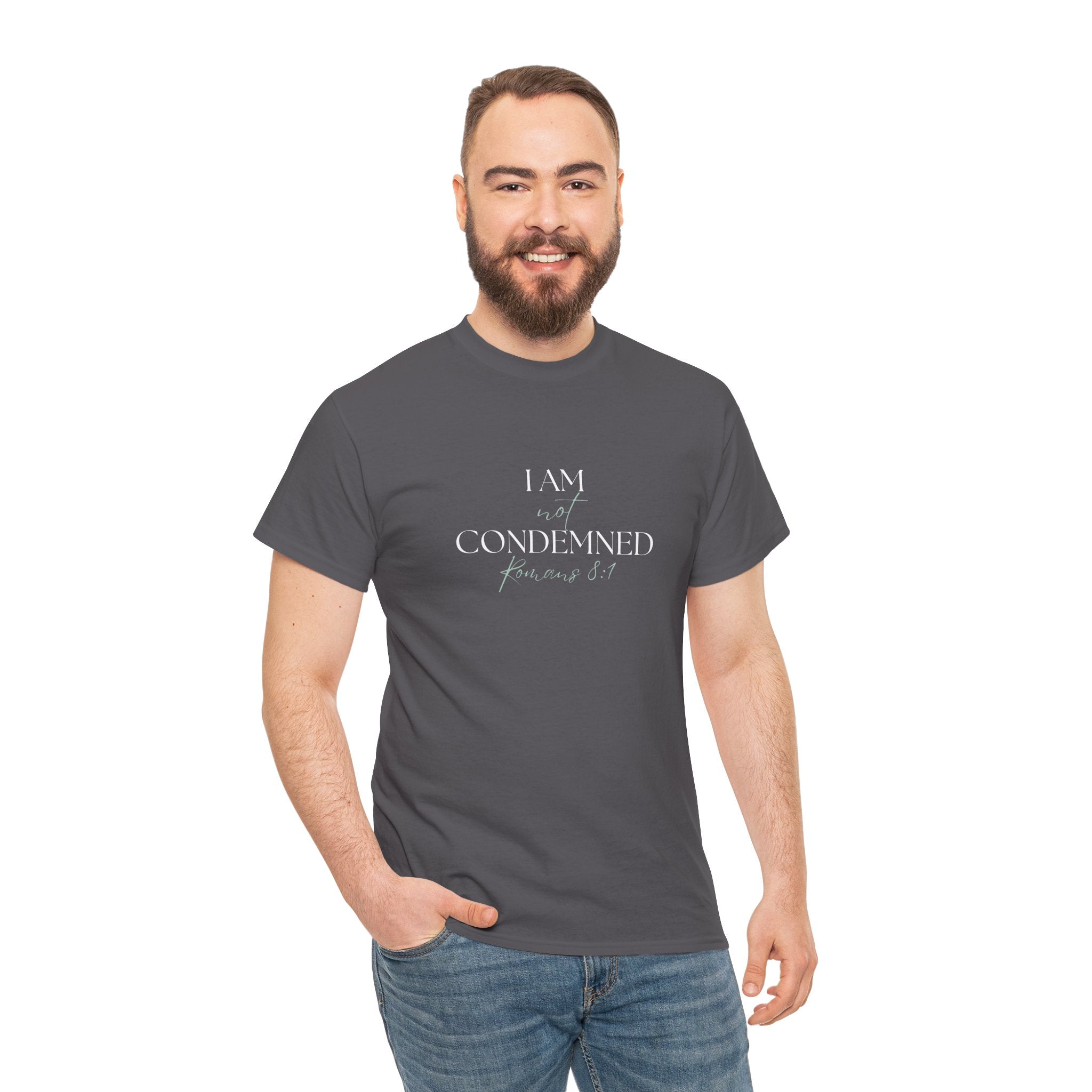 I Am Not Condemned T-Shirt – Christian Tee (Romans 8:1 Scripture) | Faith Apparel for Men & Women