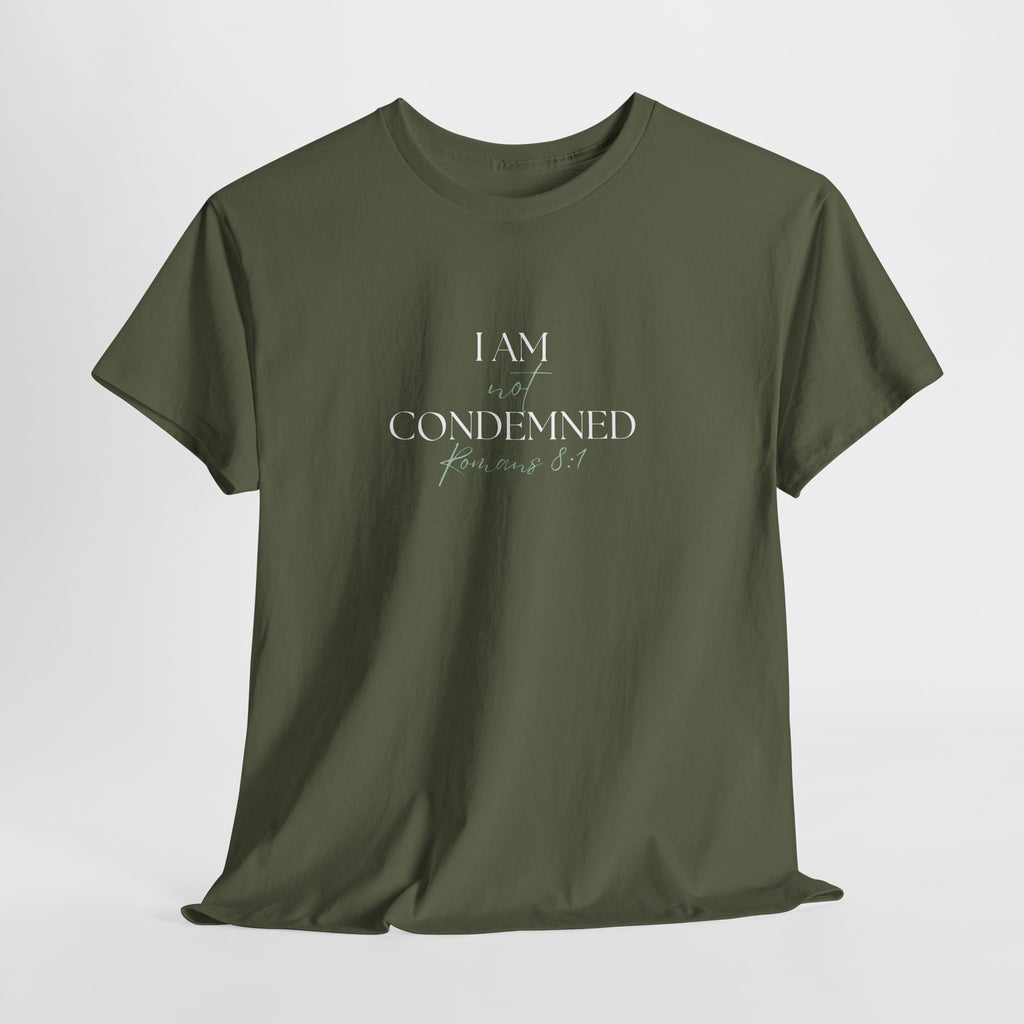 I Am Not Condemned T-Shirt – Christian Tee (Romans 8:1 Scripture) | Faith Apparel for Men & Women