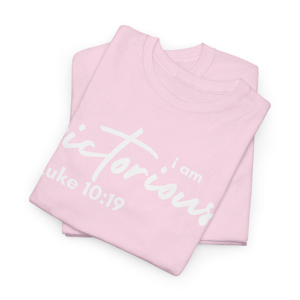 I Am Victorious Christian T-Shirt – Luke 10:19 Scripture Tee | Faith-Based Apparel