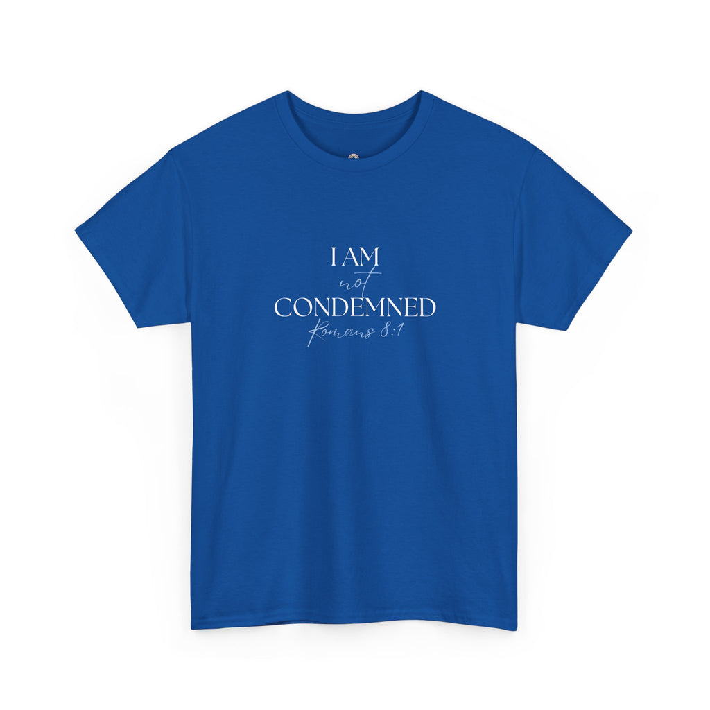 I Am Not Condemned T-Shirt – Christian Tee (Romans 8:1 Scripture) | Faith Apparel for Men & Women
