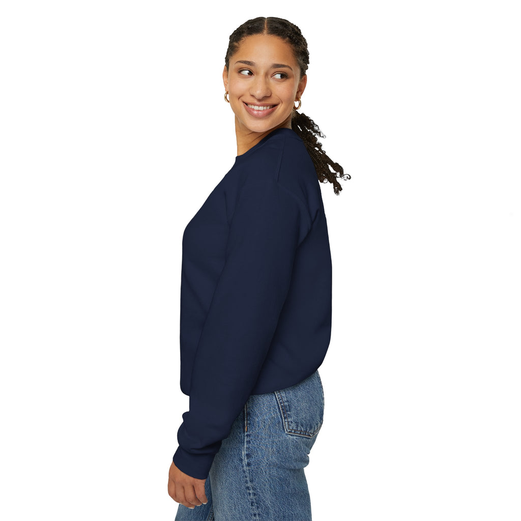 Saved & Loved Crewneck Sweatshirt — Psalm 91:16 Christian Faith Sweatshirt