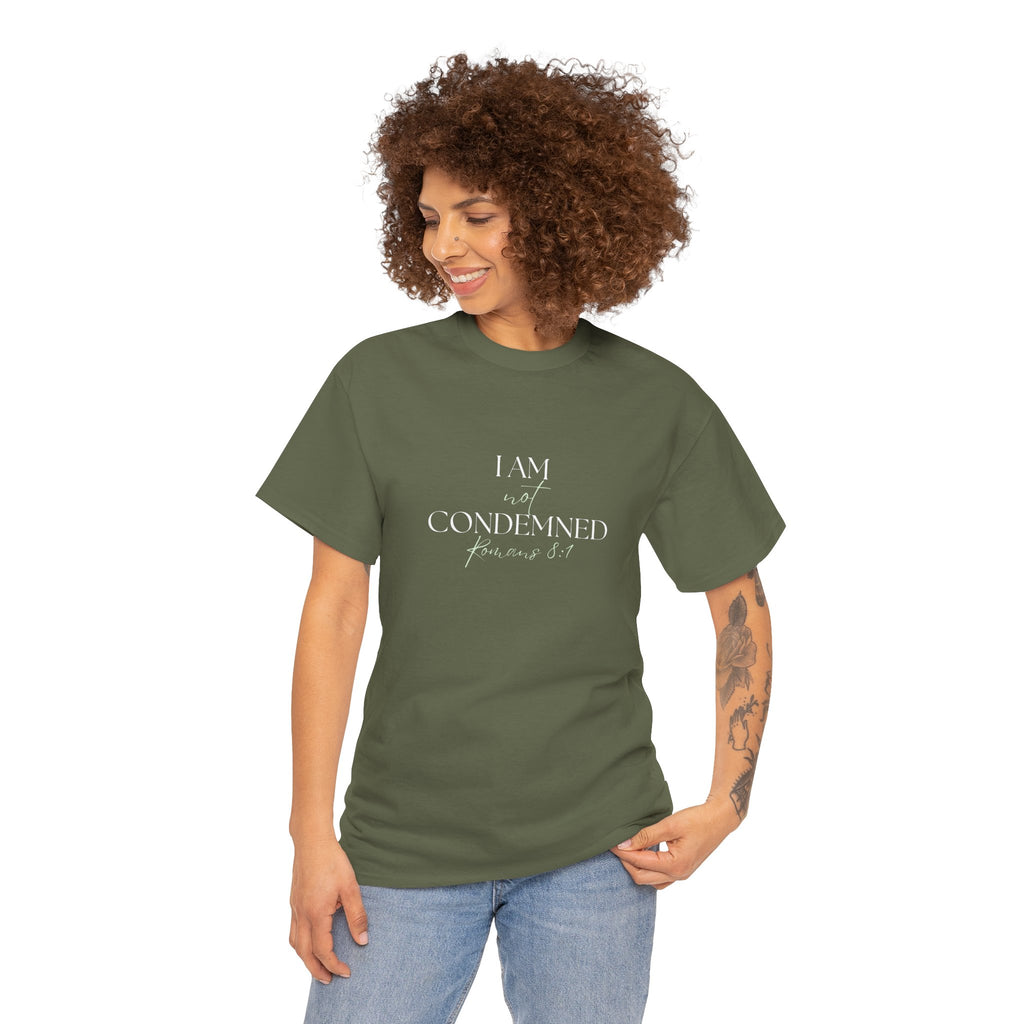 I Am Not Condemned T-Shirt – Christian Tee (Romans 8:1 Scripture) | Faith Apparel for Men & Women