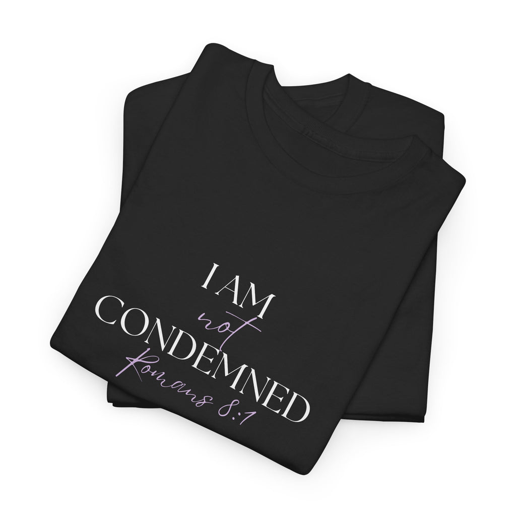 I Am Not Condemned T-Shirt – Christian Tee (Romans 8:1 Scripture) | Faith Apparel for Men & Women