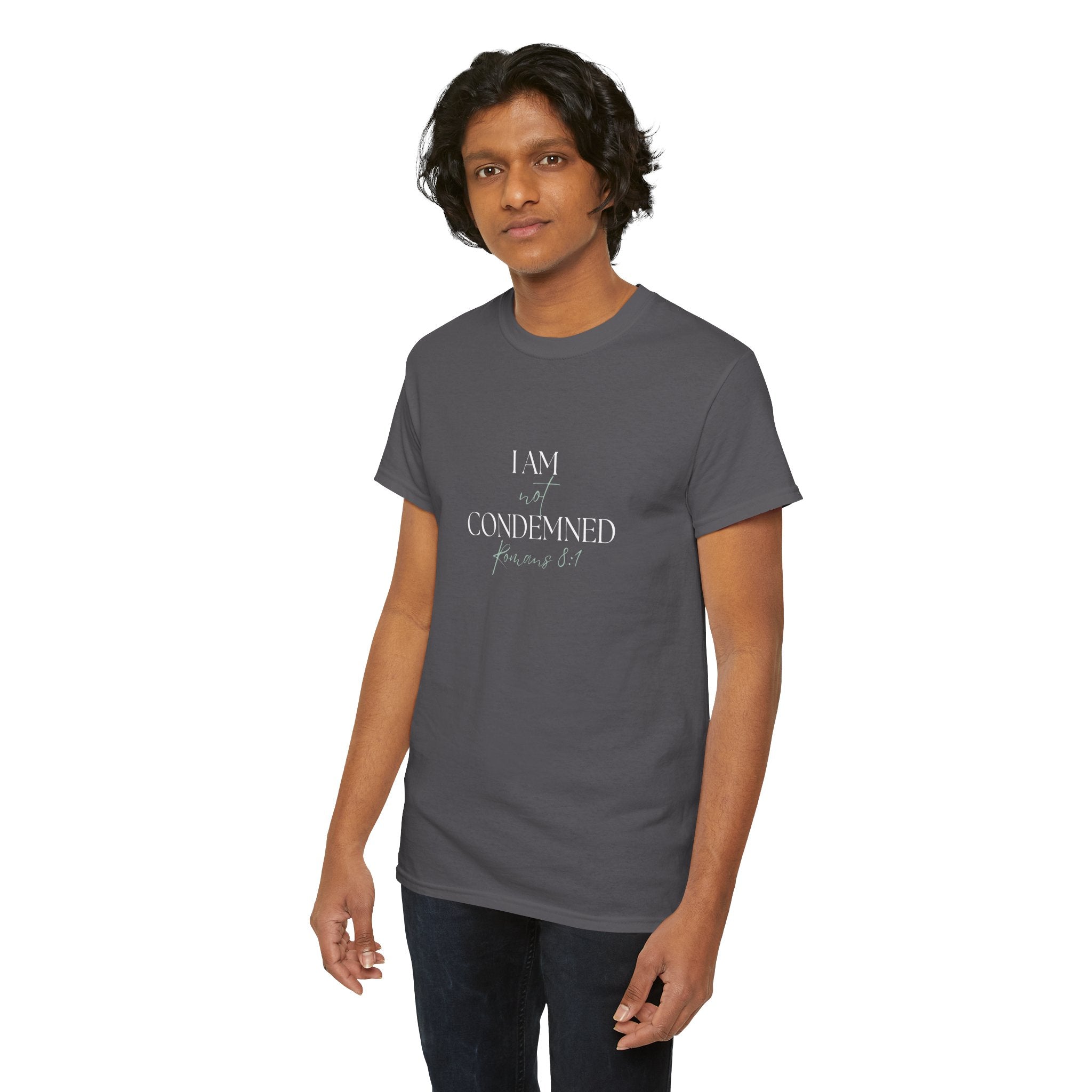 I Am Not Condemned T-Shirt – Christian Tee (Romans 8:1 Scripture) | Faith Apparel for Men & Women