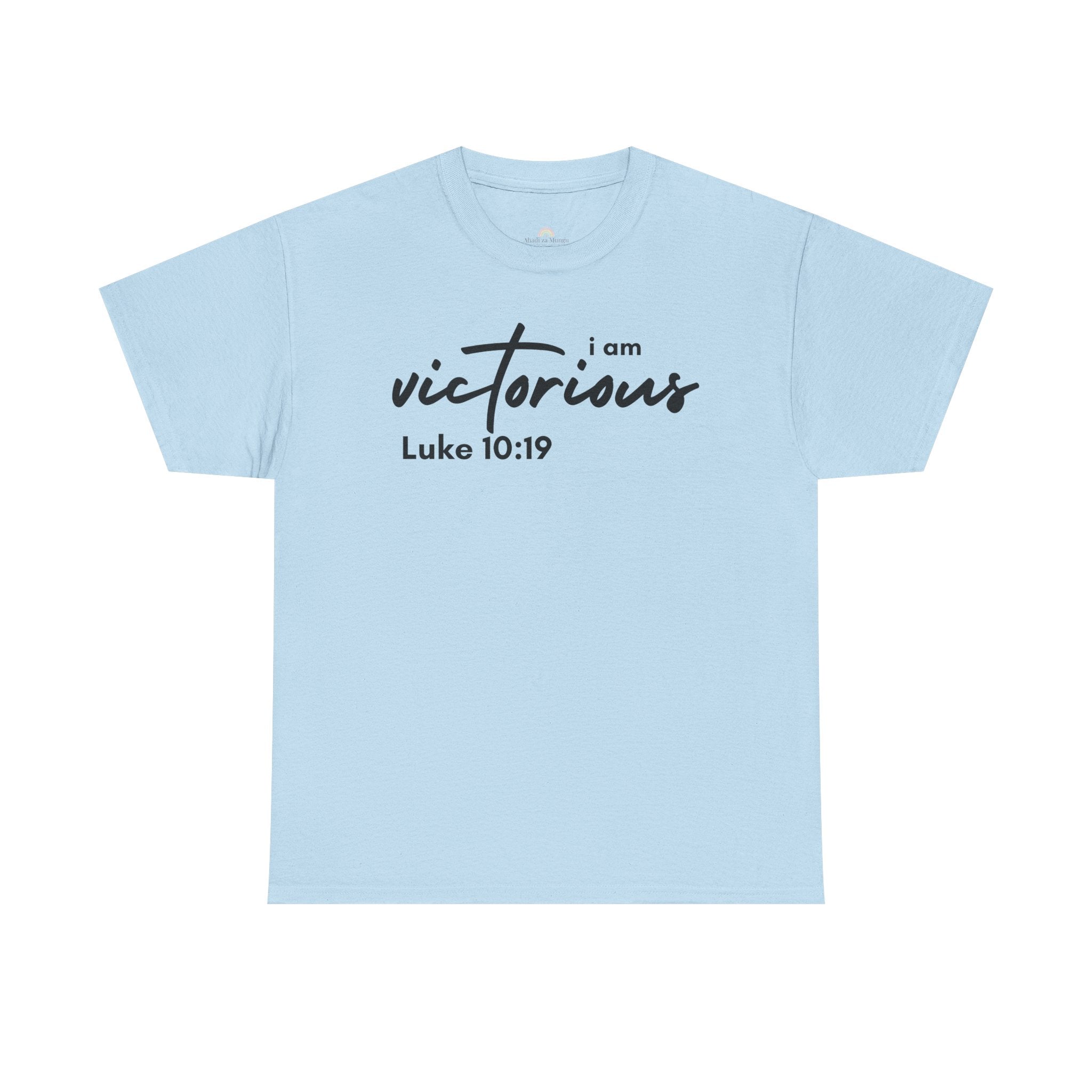 I Am Victorious Christian T-Shirt – Luke 10:19 Scripture Tee | Faith-Based Apparel