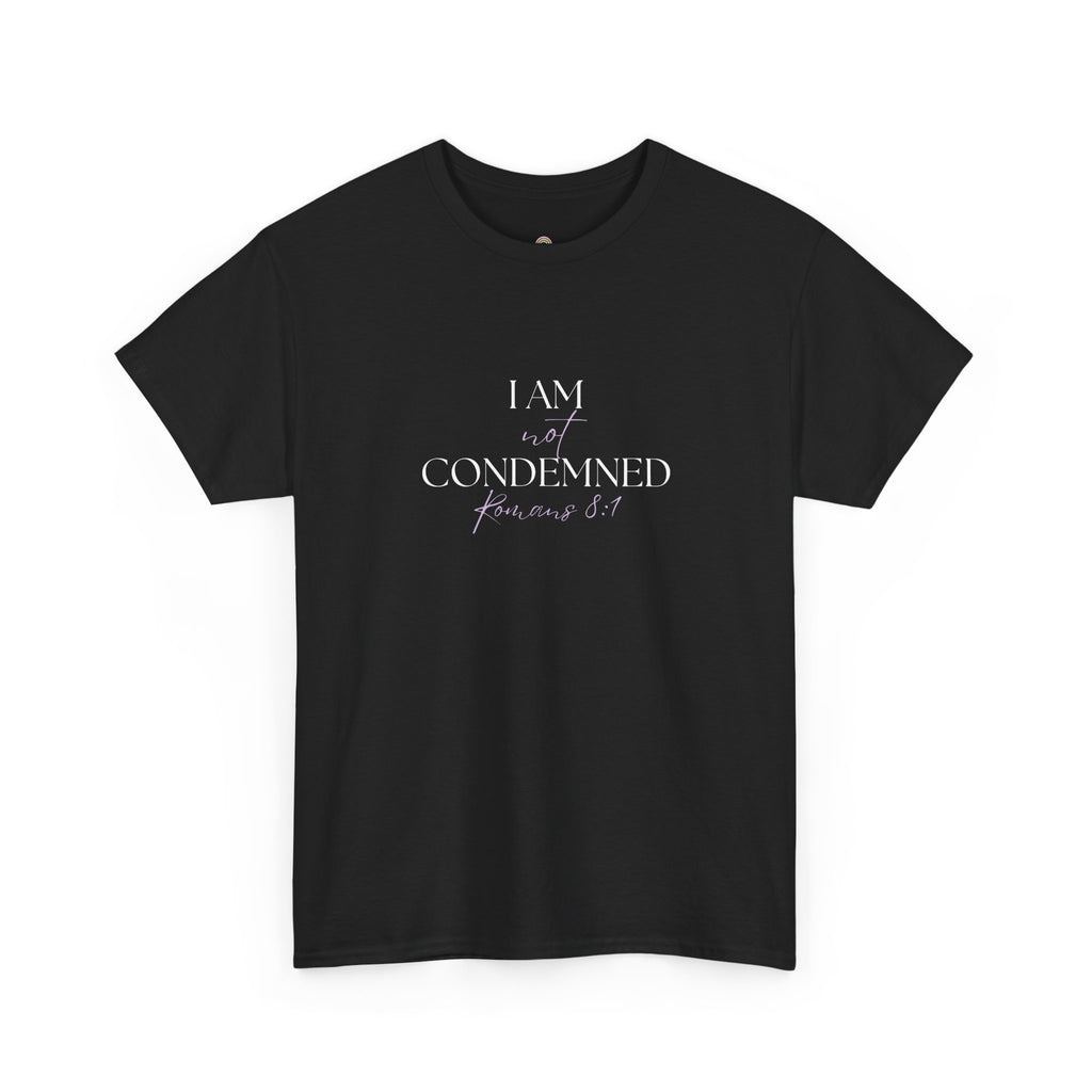 I Am Not Condemned T-Shirt – Christian Tee (Romans 8:1 Scripture) | Faith Apparel for Men & Women