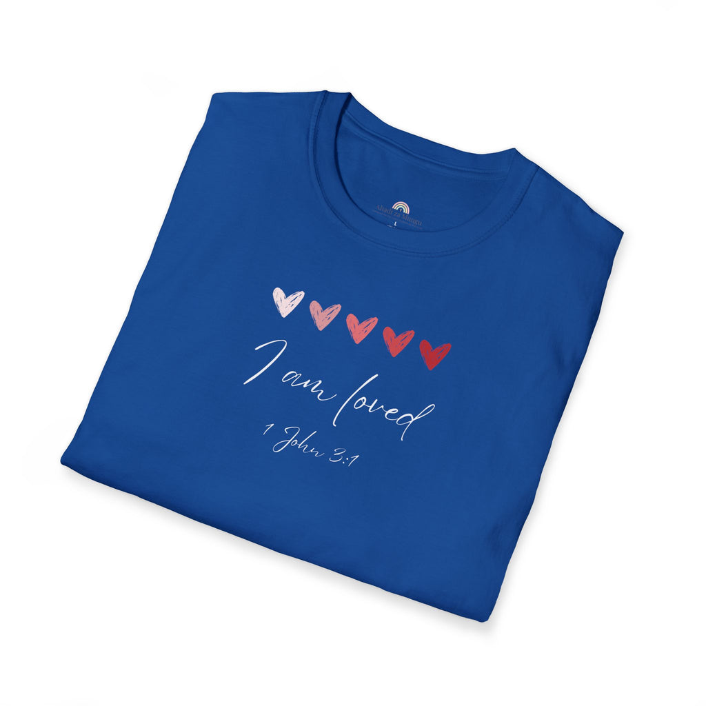 I Am Loved T-Shirt – 1 John 3:1 Christian Scripture Tee | Faith-Based Inspirational Shirt