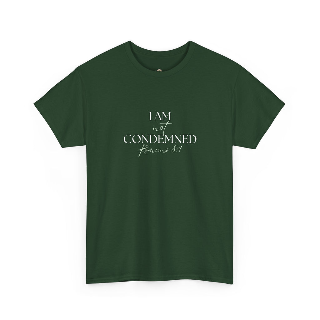 I Am Not Condemned T-Shirt – Christian Tee (Romans 8:1 Scripture) | Faith Apparel for Men & Women