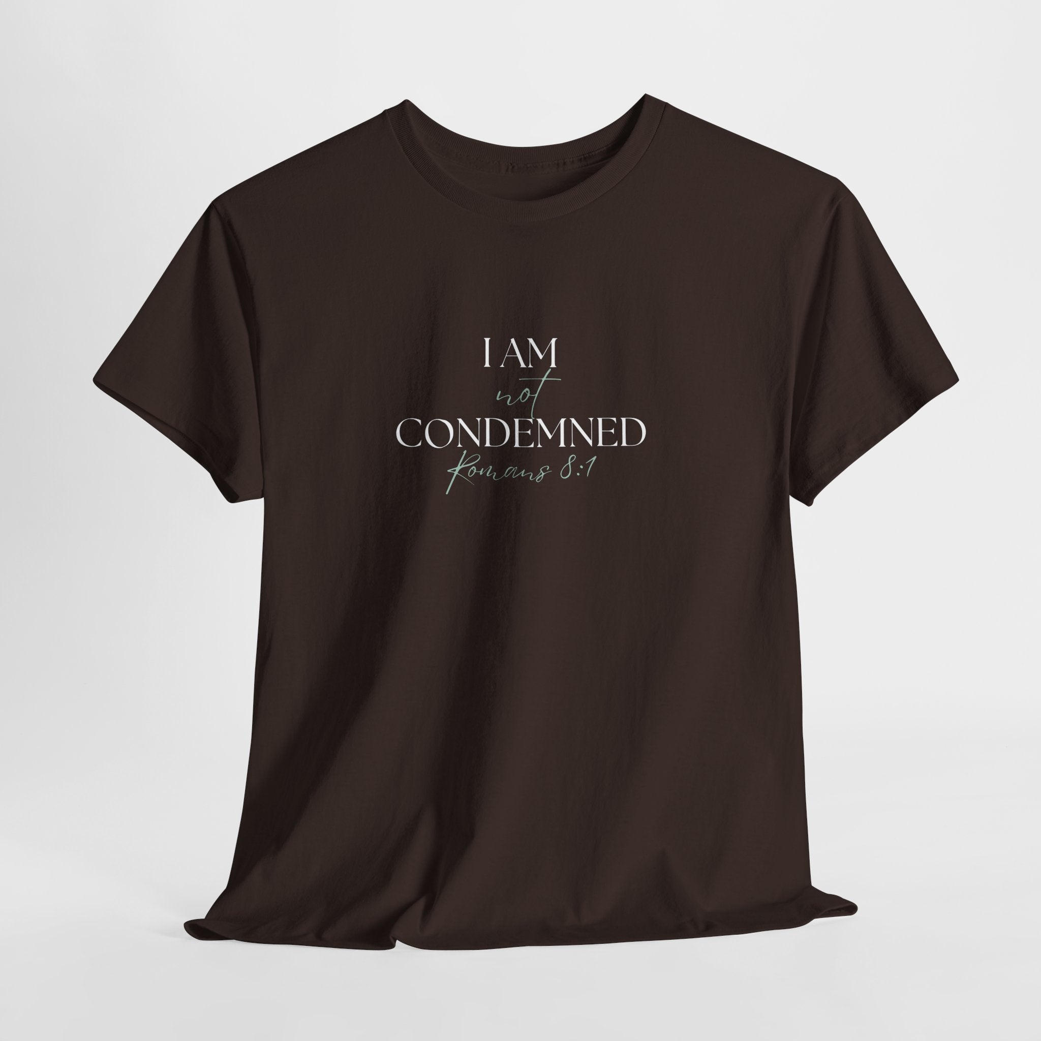 I Am Not Condemned T-Shirt – Christian Tee (Romans 8:1 Scripture) | Faith Apparel for Men & Women