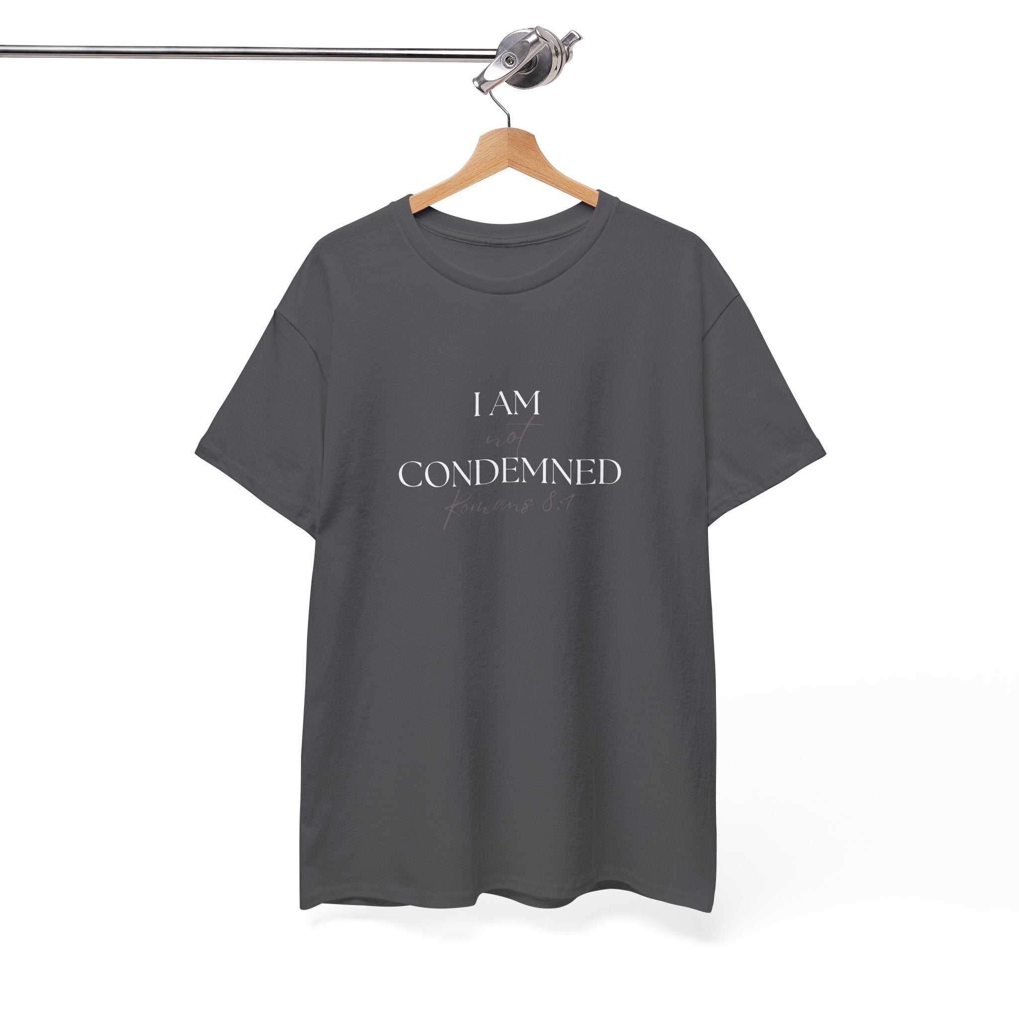 I Am Not Condemned T-Shirt – Christian Tee (Romans 8:1 Scripture) | Faith Apparel for Men & Women