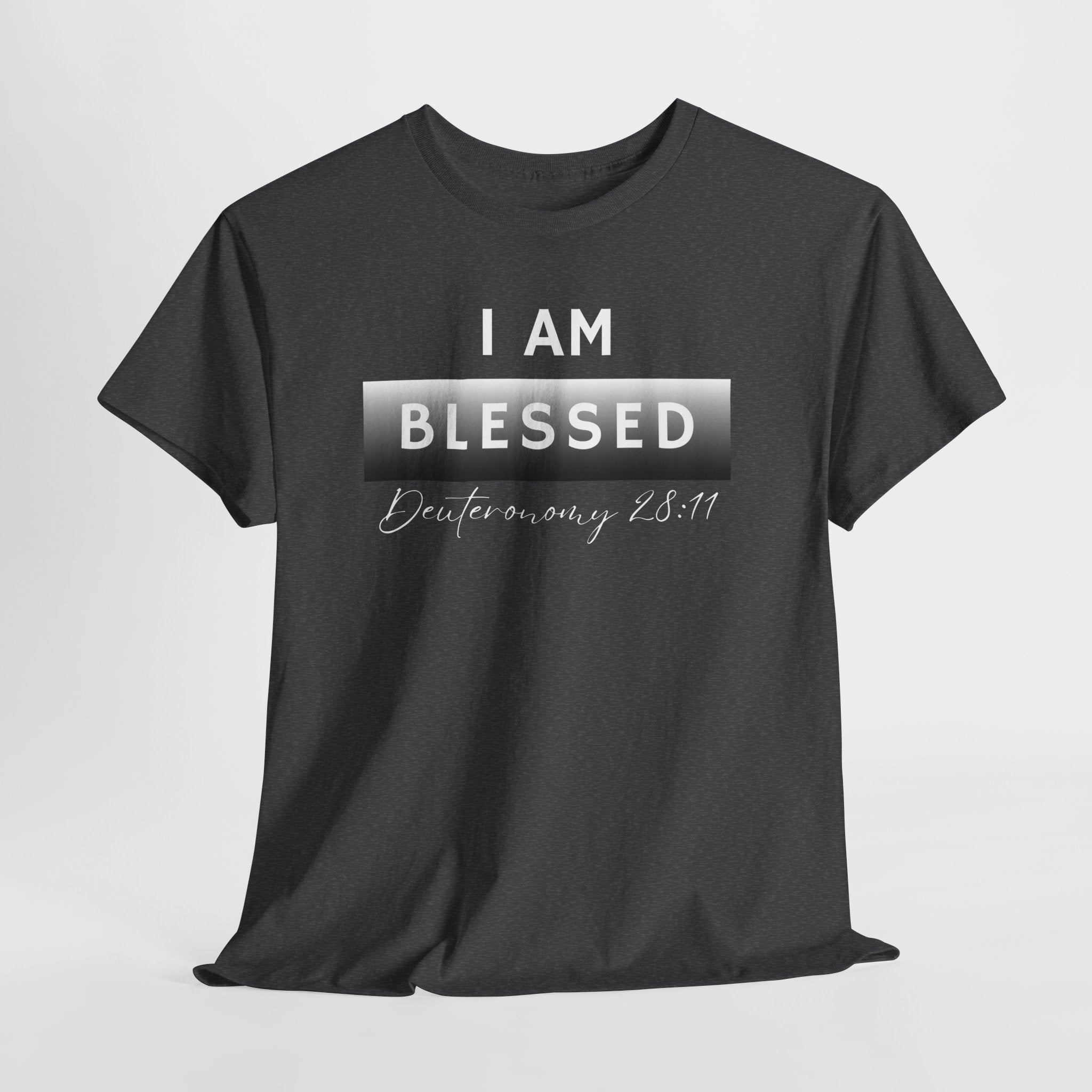 I Am Blessed Christian T-Shirt — Deuteronomy 28:11 Scripture Faith Tee (2)