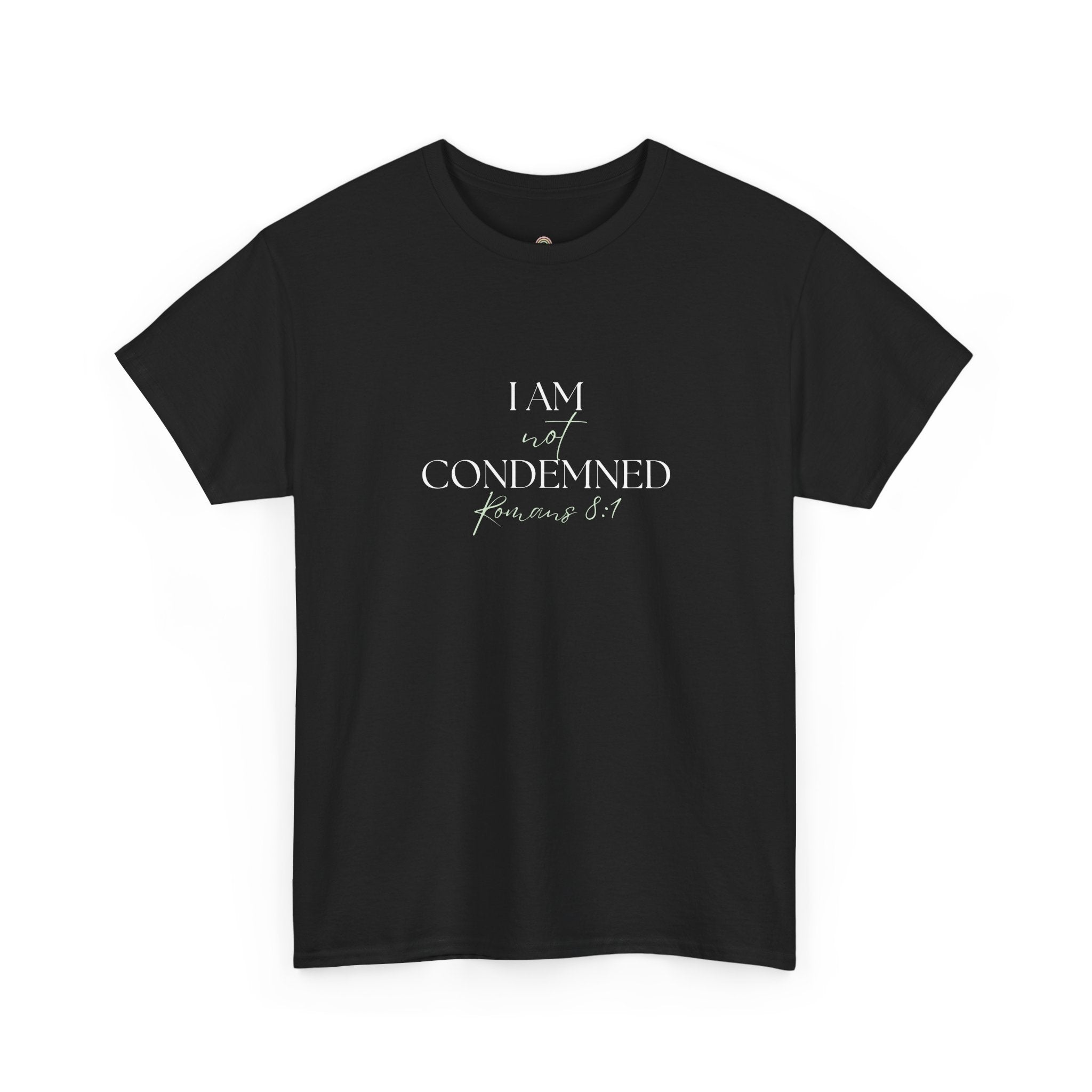 I Am Not Condemned T-Shirt – Christian Tee (Romans 8:1 Scripture) | Faith Apparel for Men & Women