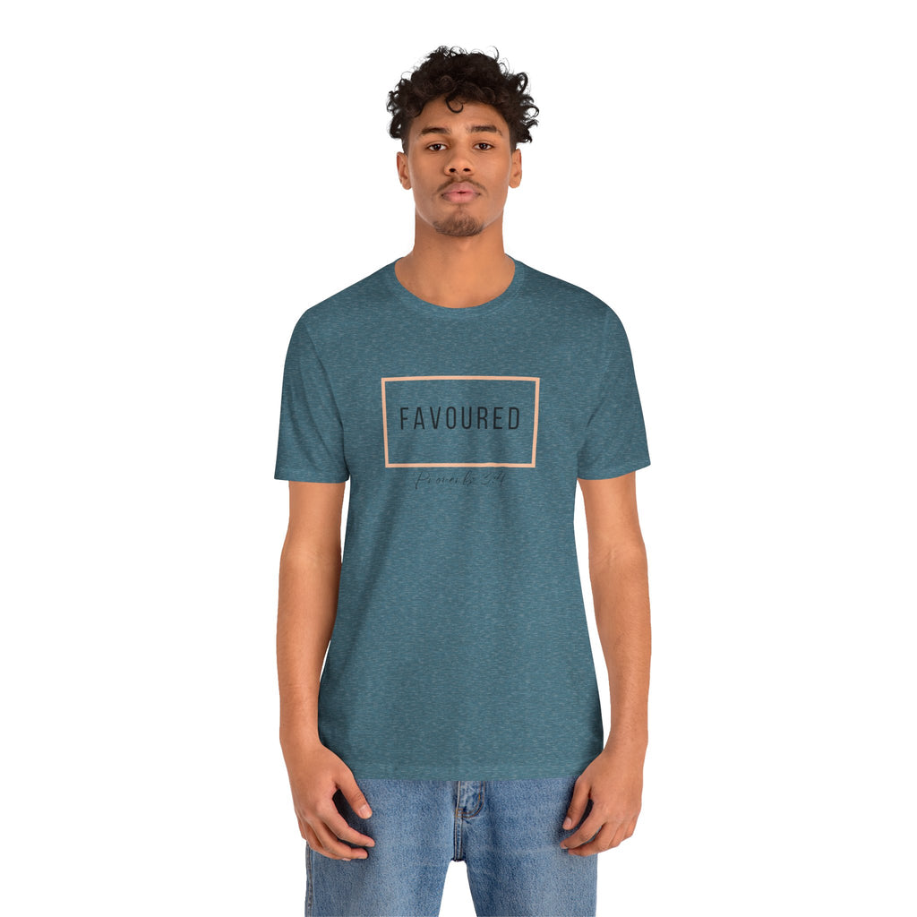 Favoured Christian T-Shirt – Proverbs 3:4 Scripture Tee | Faith-Based Unisex Shirt