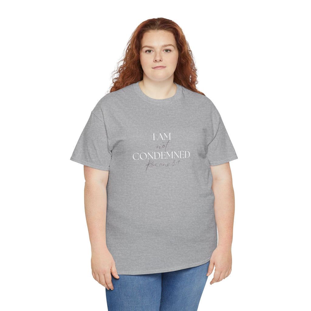 I Am Not Condemned T-Shirt – Christian Tee (Romans 8:1 Scripture) | Faith Apparel for Men & Women