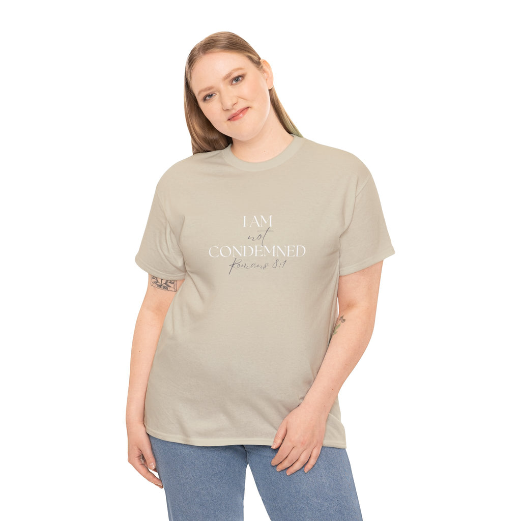 I Am Not Condemned T-Shirt – Christian Tee (Romans 8:1 Scripture) | Faith Apparel for Men & Women