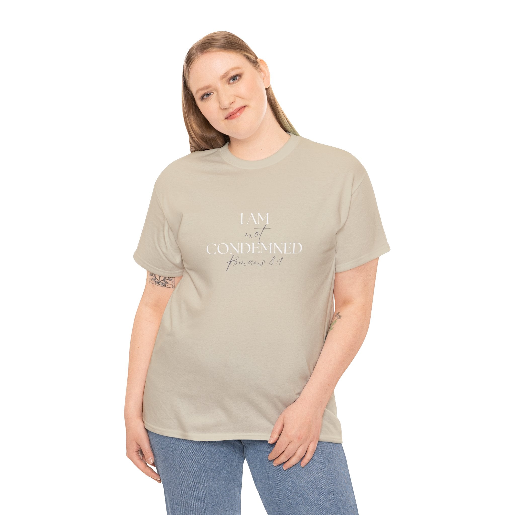 I Am Not Condemned T-Shirt – Christian Tee (Romans 8:1 Scripture) | Faith Apparel for Men & Women