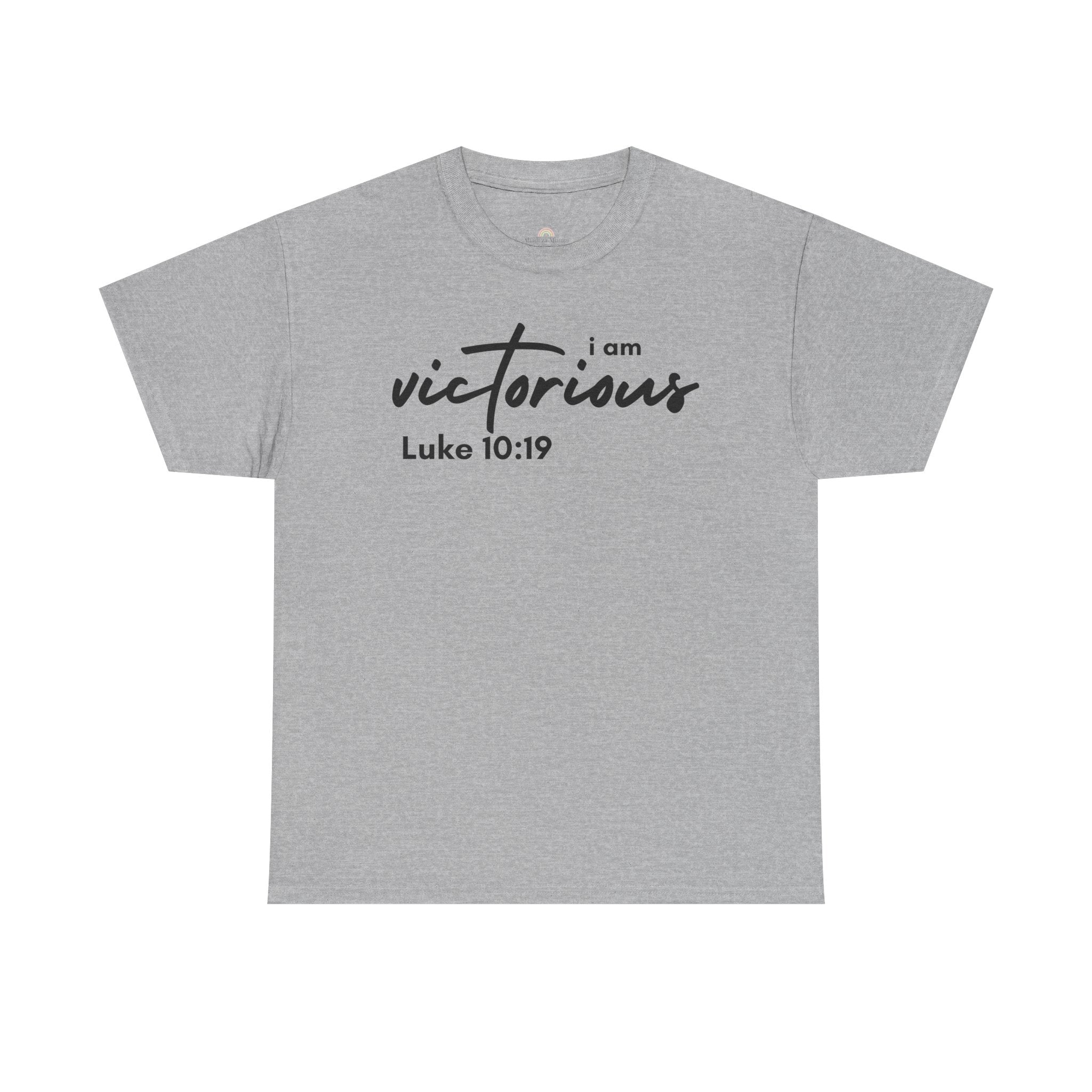 I Am Victorious Christian T-Shirt – Luke 10:19 Scripture Tee | Faith-Based Apparel