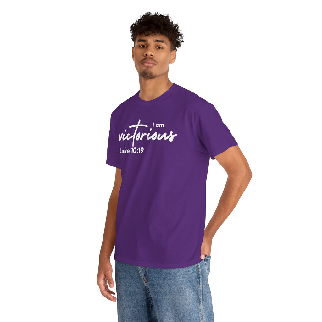 I Am Victorious Christian T-Shirt – Luke 10:19 Scripture Tee | Faith-Based Apparel