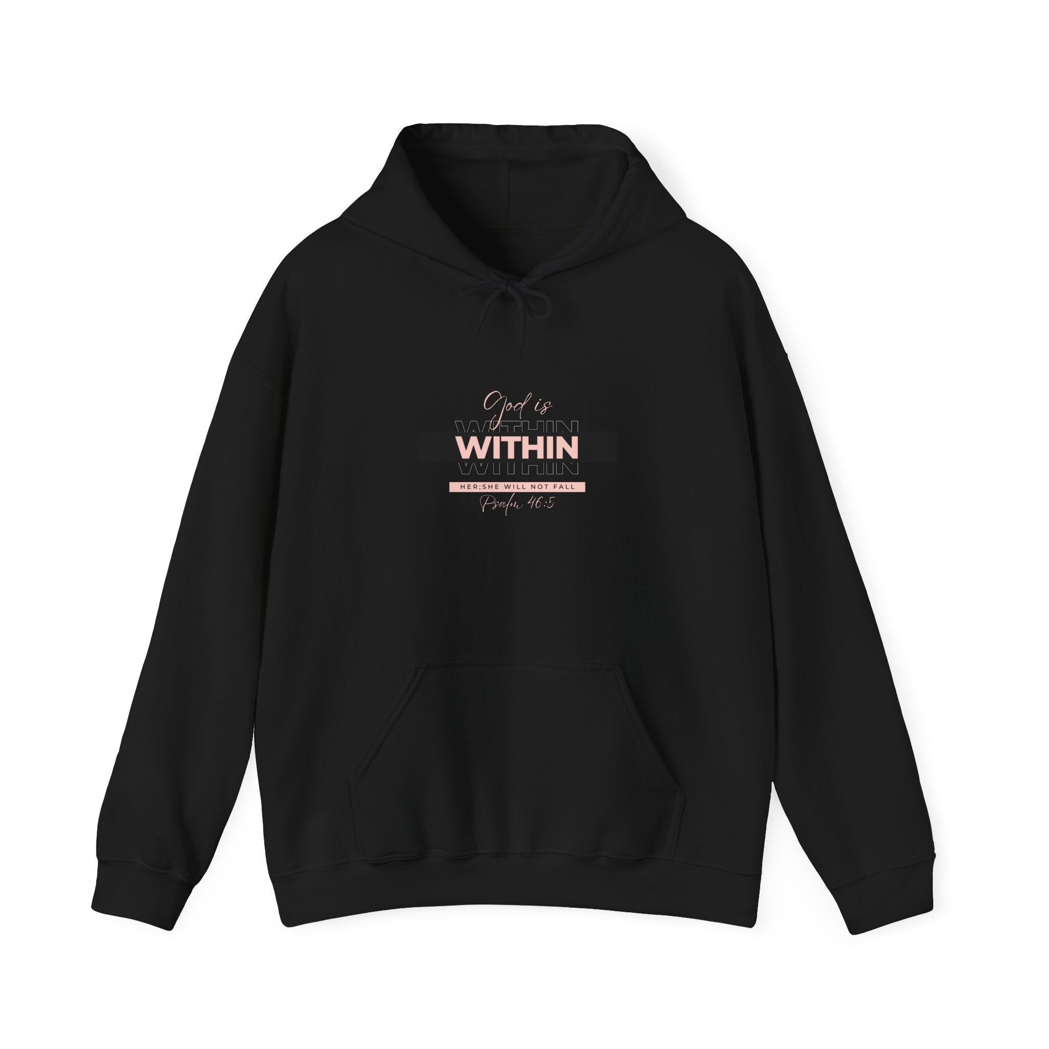 God Is Within Her Hoodie — Psalm 46:5 Christian Hoodie for Women | Inspirational Faith-Based Unisex Pullover