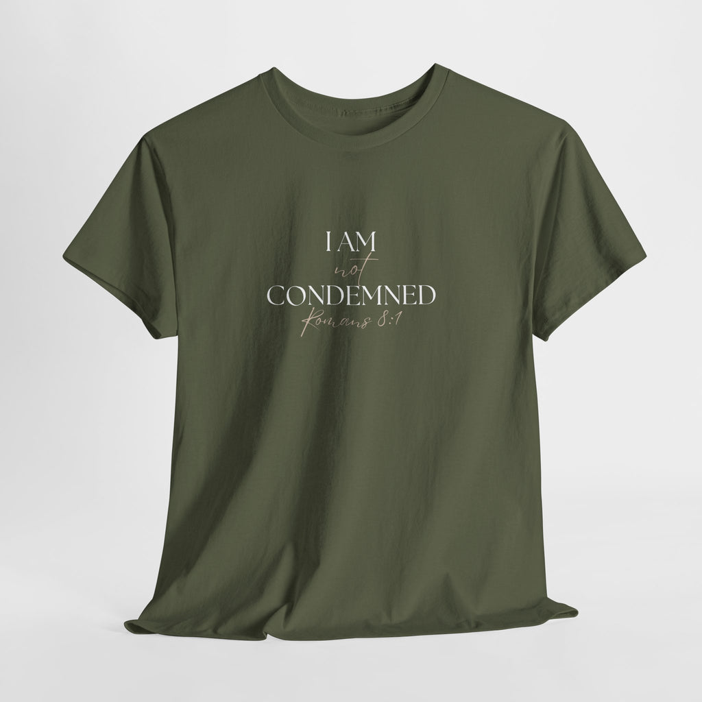 I Am Not Condemned T-Shirt – Christian Tee (Romans 8:1 Scripture) | Faith Apparel for Men & Women
