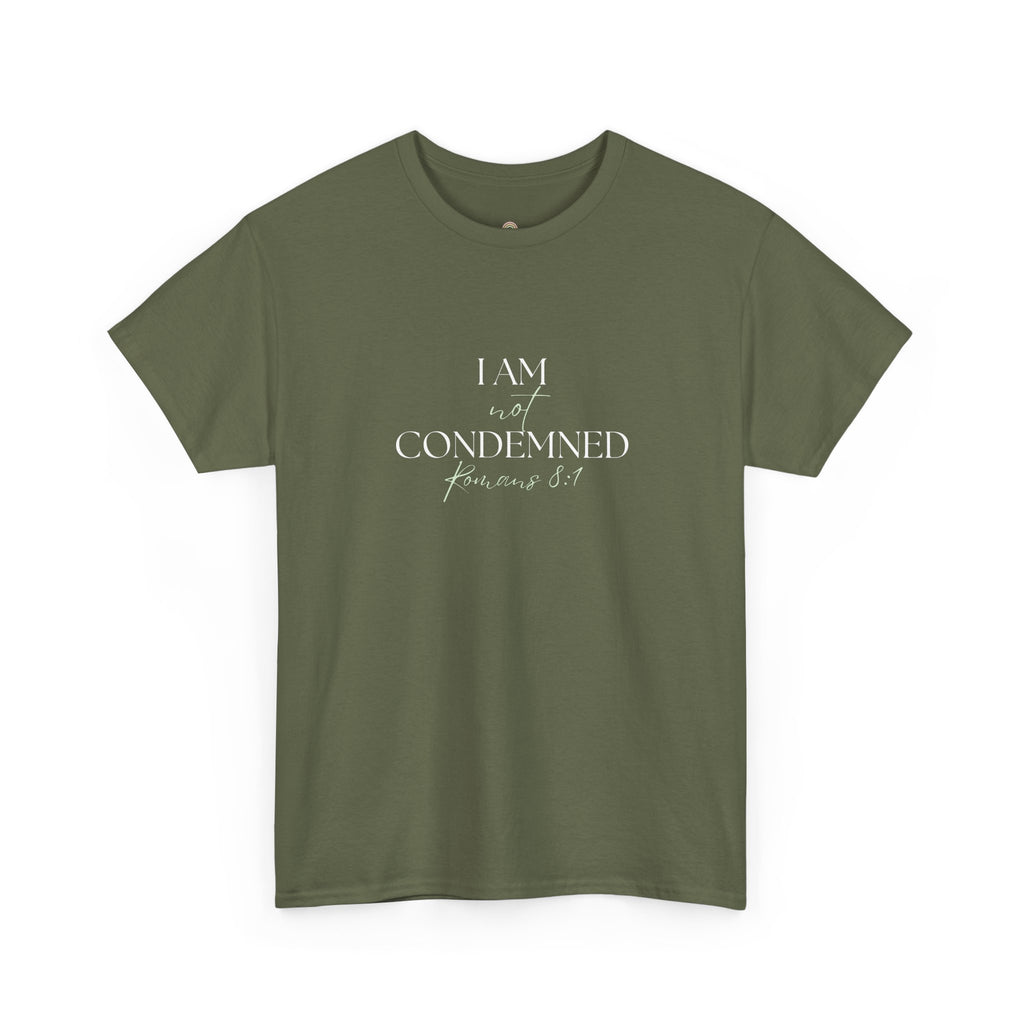 I Am Not Condemned T-Shirt – Christian Tee (Romans 8:1 Scripture) | Faith Apparel for Men & Women