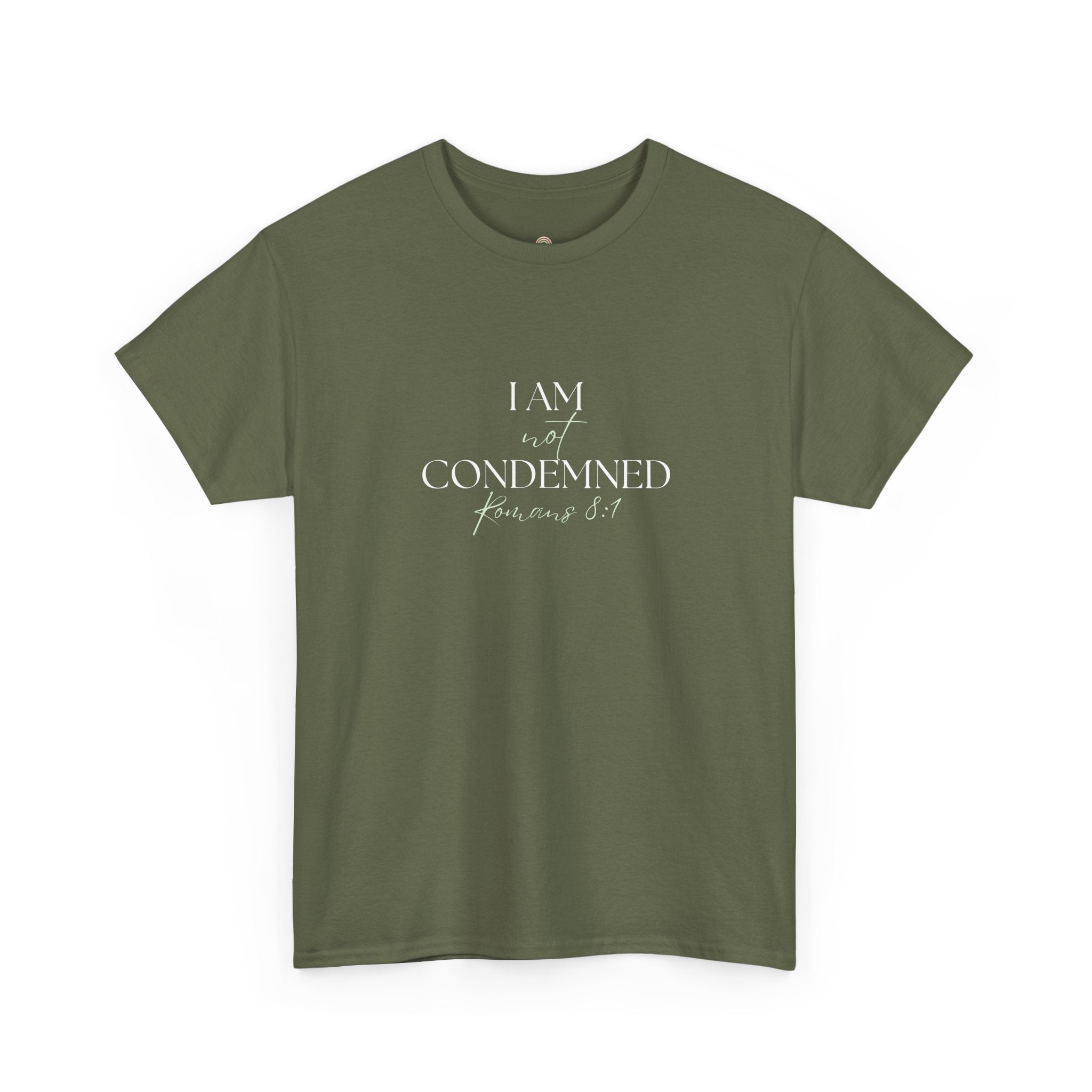 I Am Not Condemned T-Shirt – Christian Tee (Romans 8:1 Scripture) | Faith Apparel for Men & Women