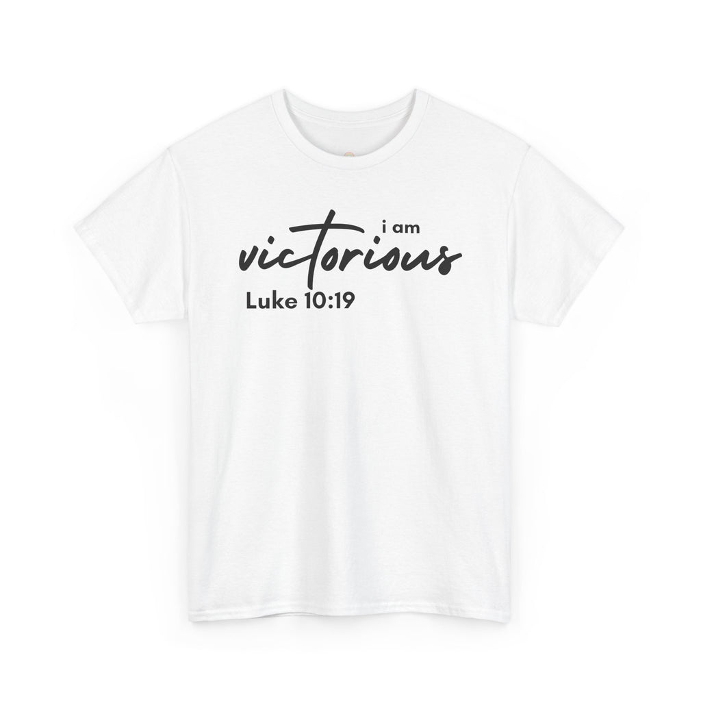 I Am Victorious Christian T-Shirt – Luke 10:19 Scripture Tee | Faith-Based Apparel
