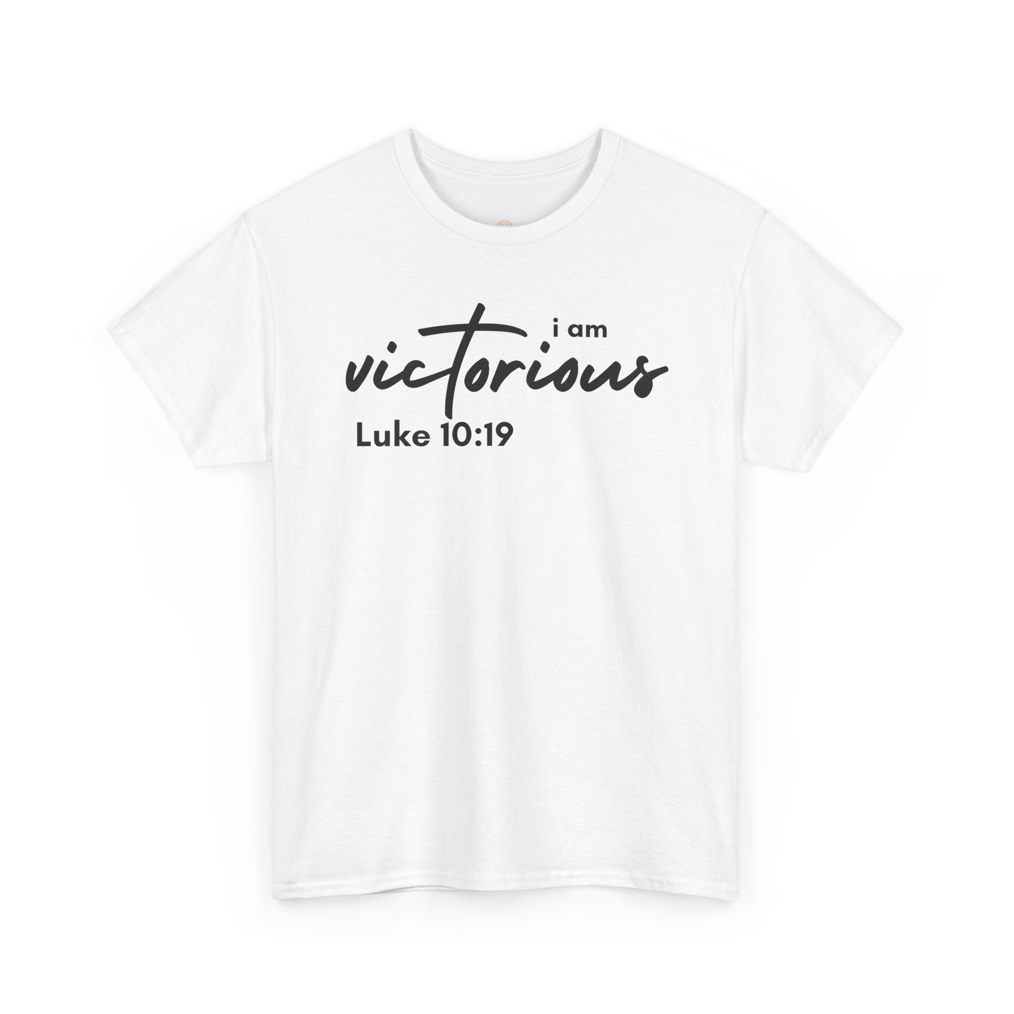 I Am Victorious Christian T-Shirt – Luke 10:19 Scripture Tee | Faith-Based Apparel