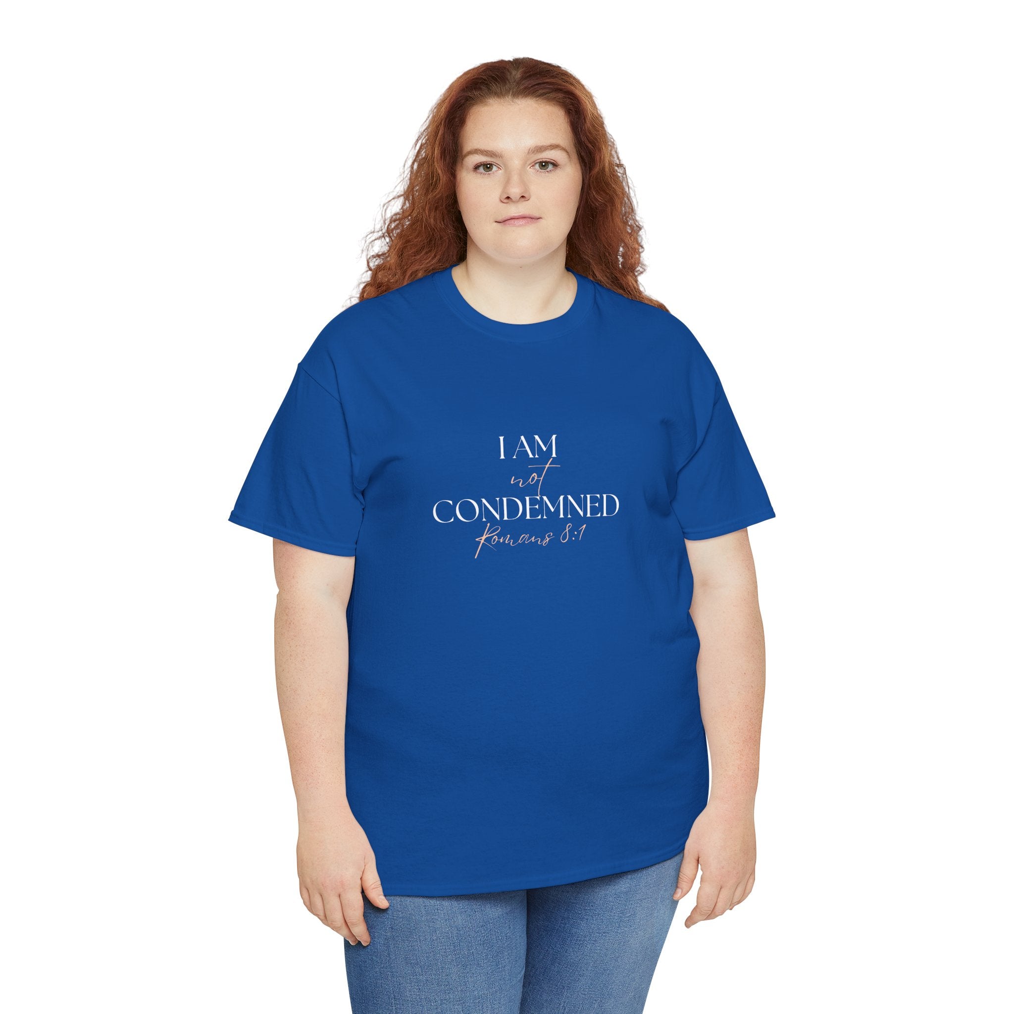 I Am Not Condemned T-Shirt – Christian Tee (Romans 8:1 Scripture) | Faith Apparel for Men & Women