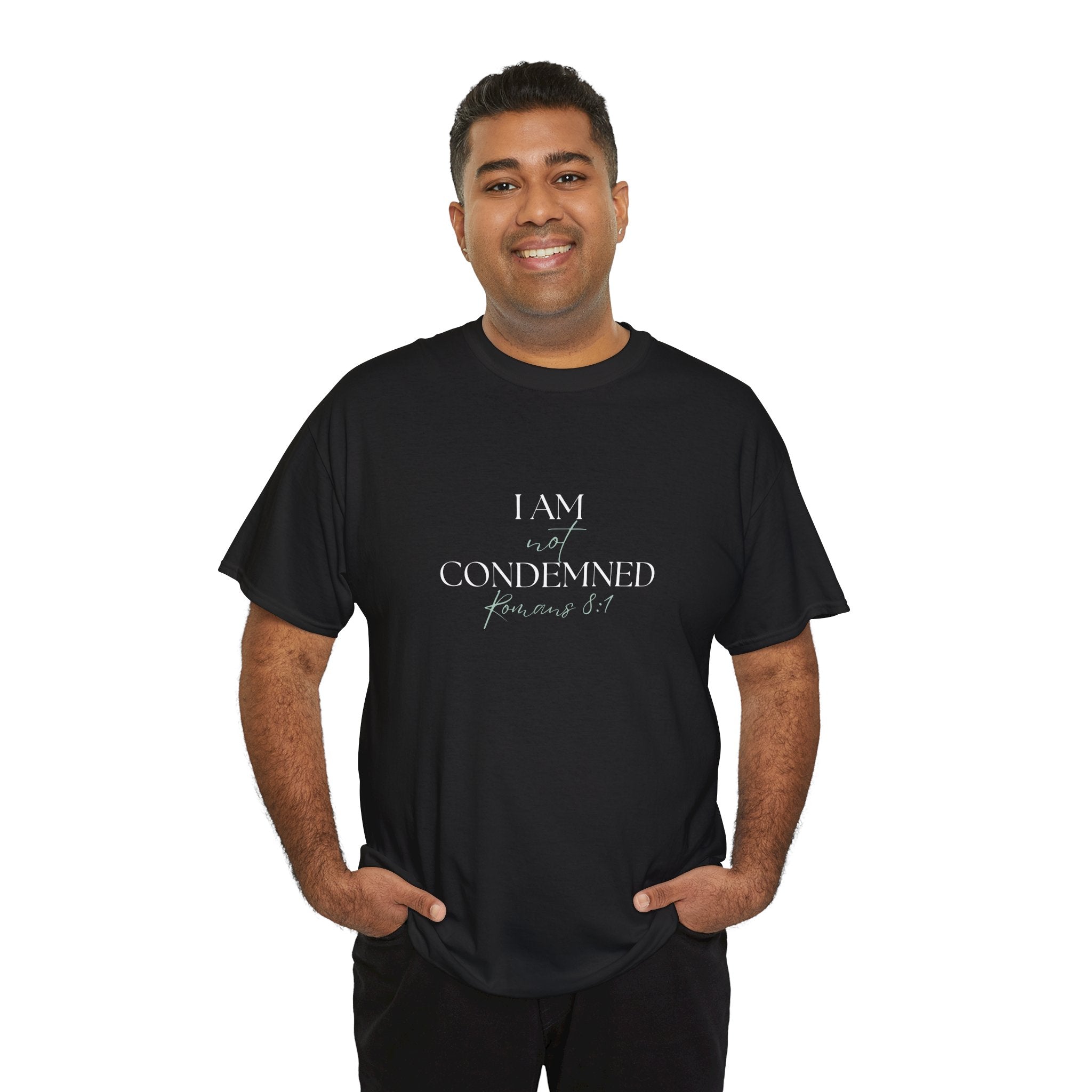 I Am Not Condemned T-Shirt – Christian Tee (Romans 8:1 Scripture) | Faith Apparel for Men & Women