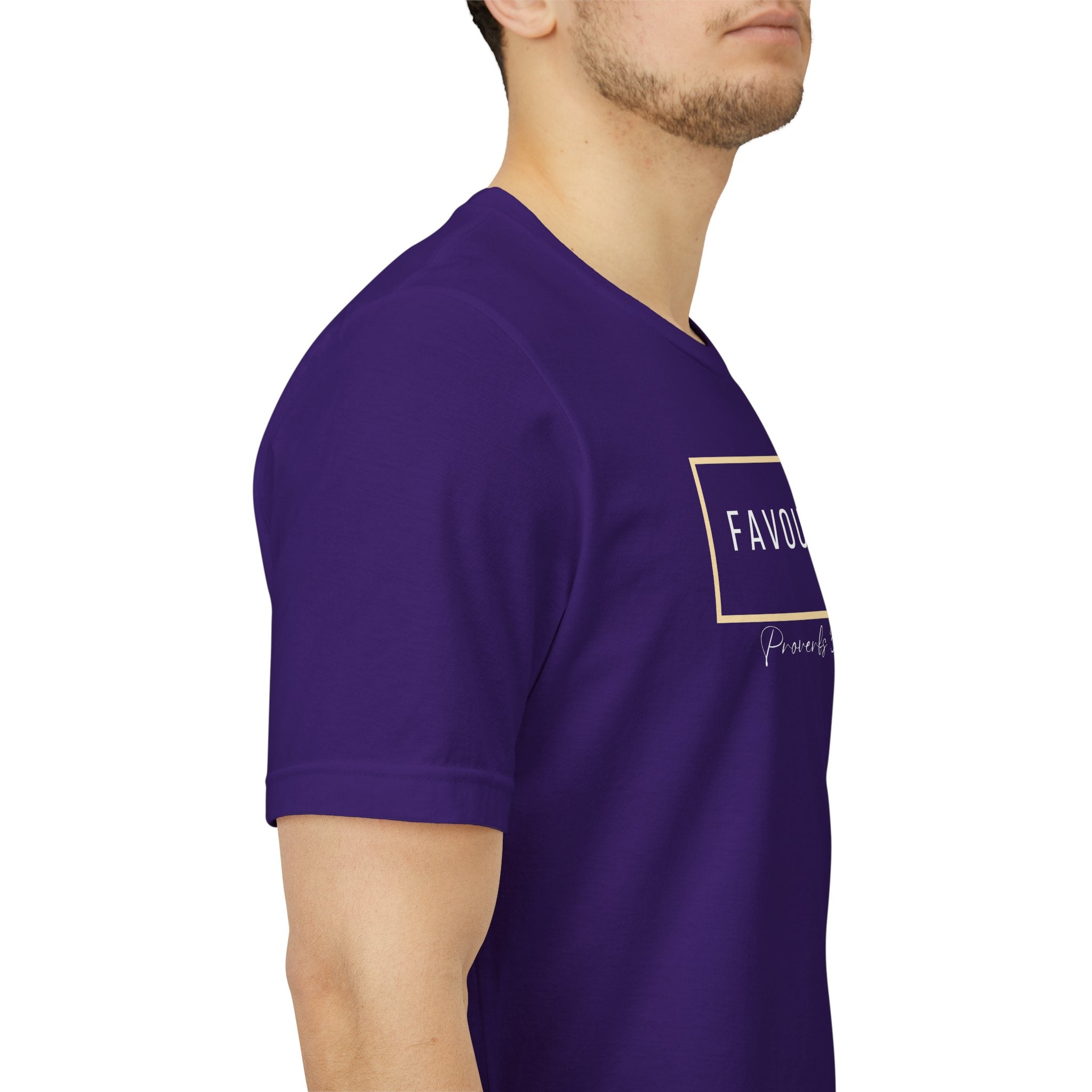 Favoured Christian T-Shirt – Proverbs 3:4 Scripture Tee | Faith-Based Unisex Shirt