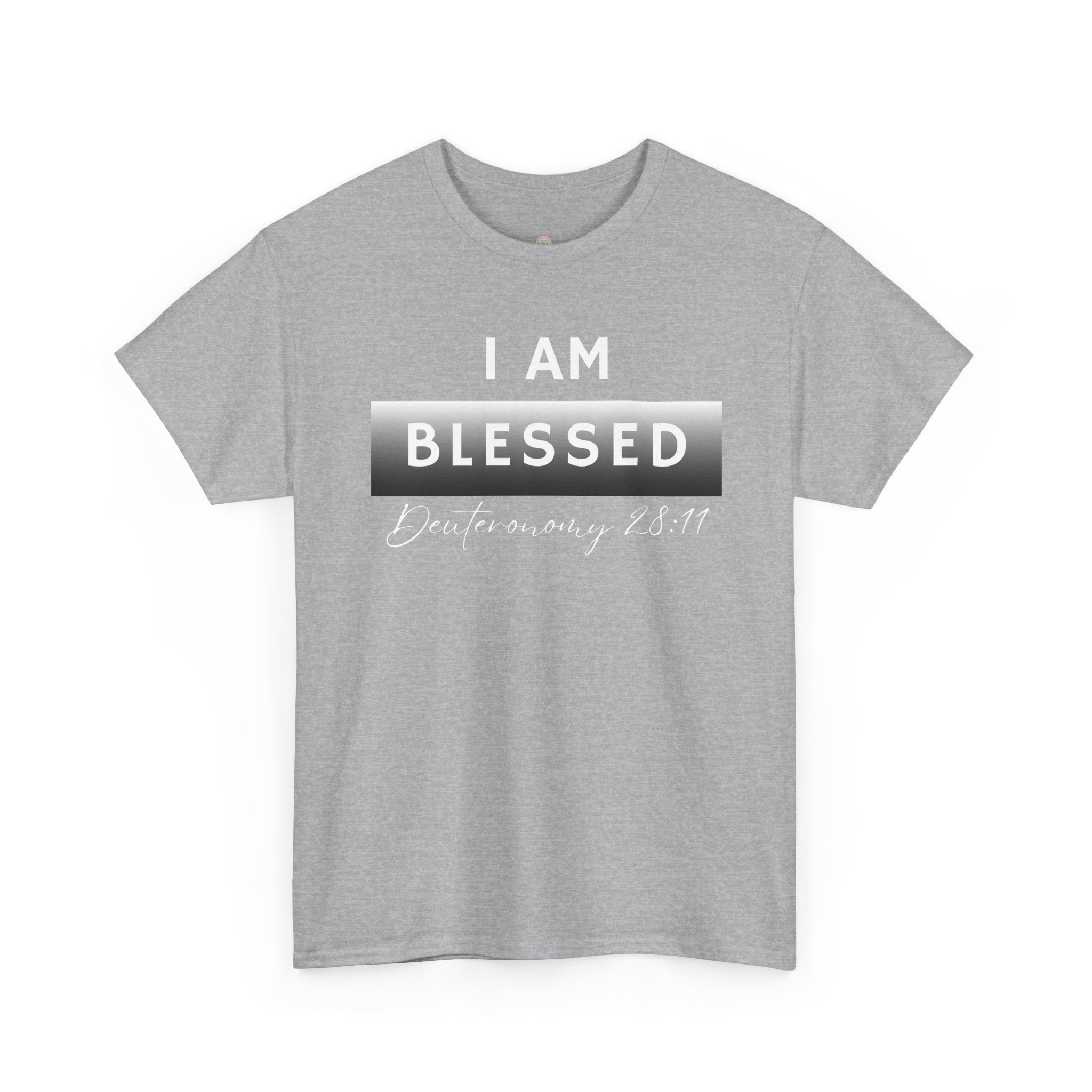 I Am Blessed Christian T-Shirt — Deuteronomy 28:11 Scripture Faith Tee (2)