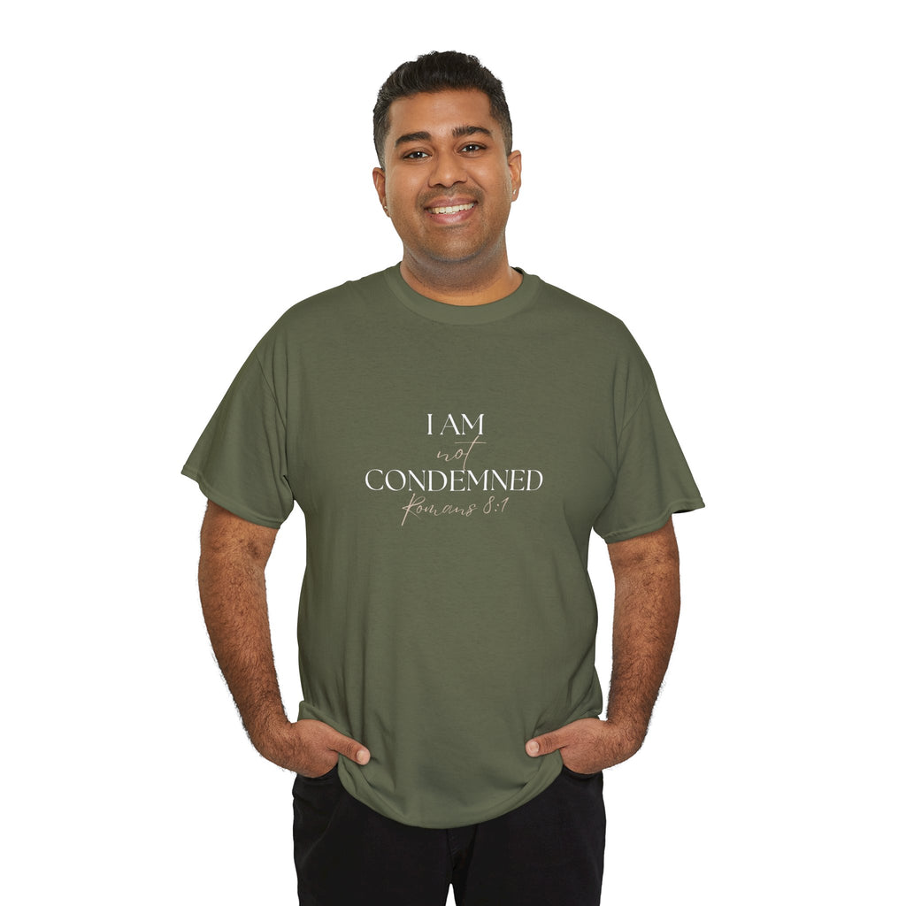 I Am Not Condemned T-Shirt – Christian Tee (Romans 8:1 Scripture) | Faith Apparel for Men & Women