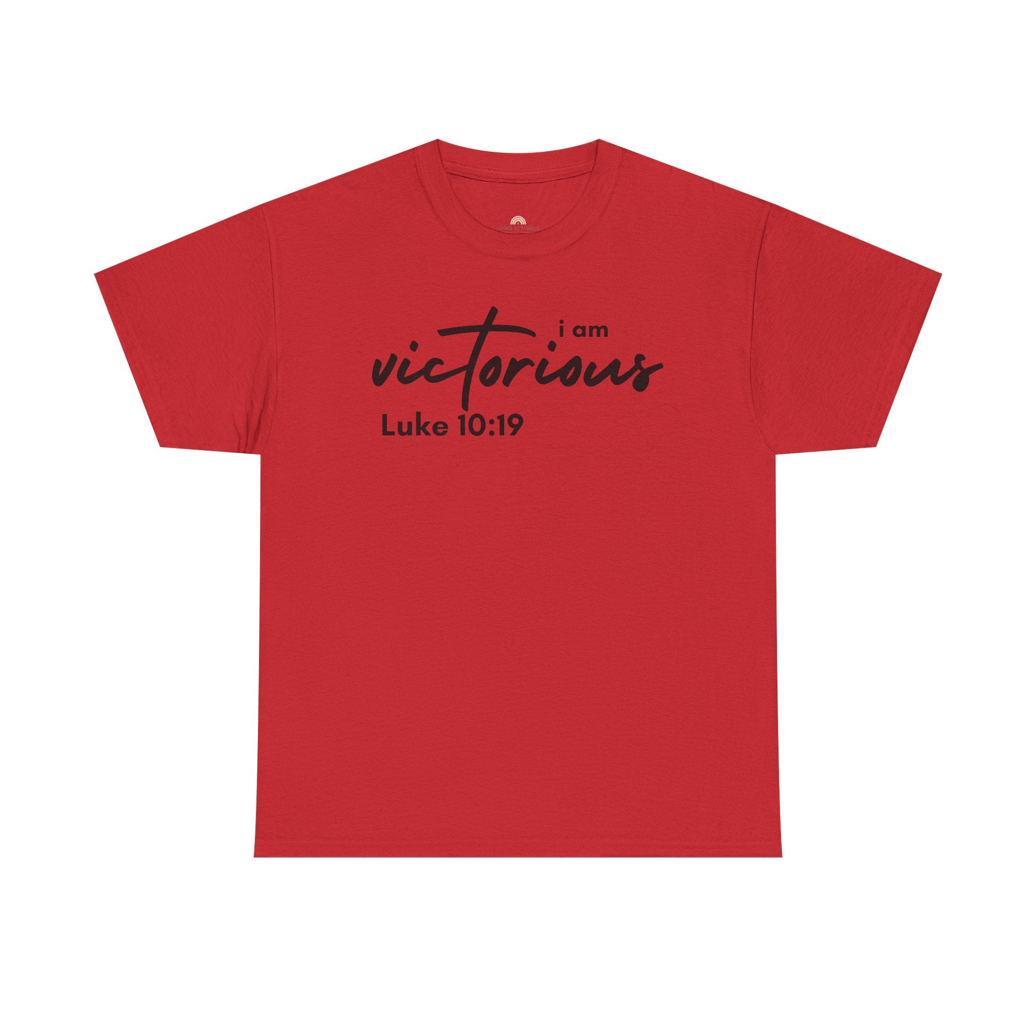 I Am Victorious Christian T-Shirt – Luke 10:19 Scripture Tee | Faith-Based Apparel