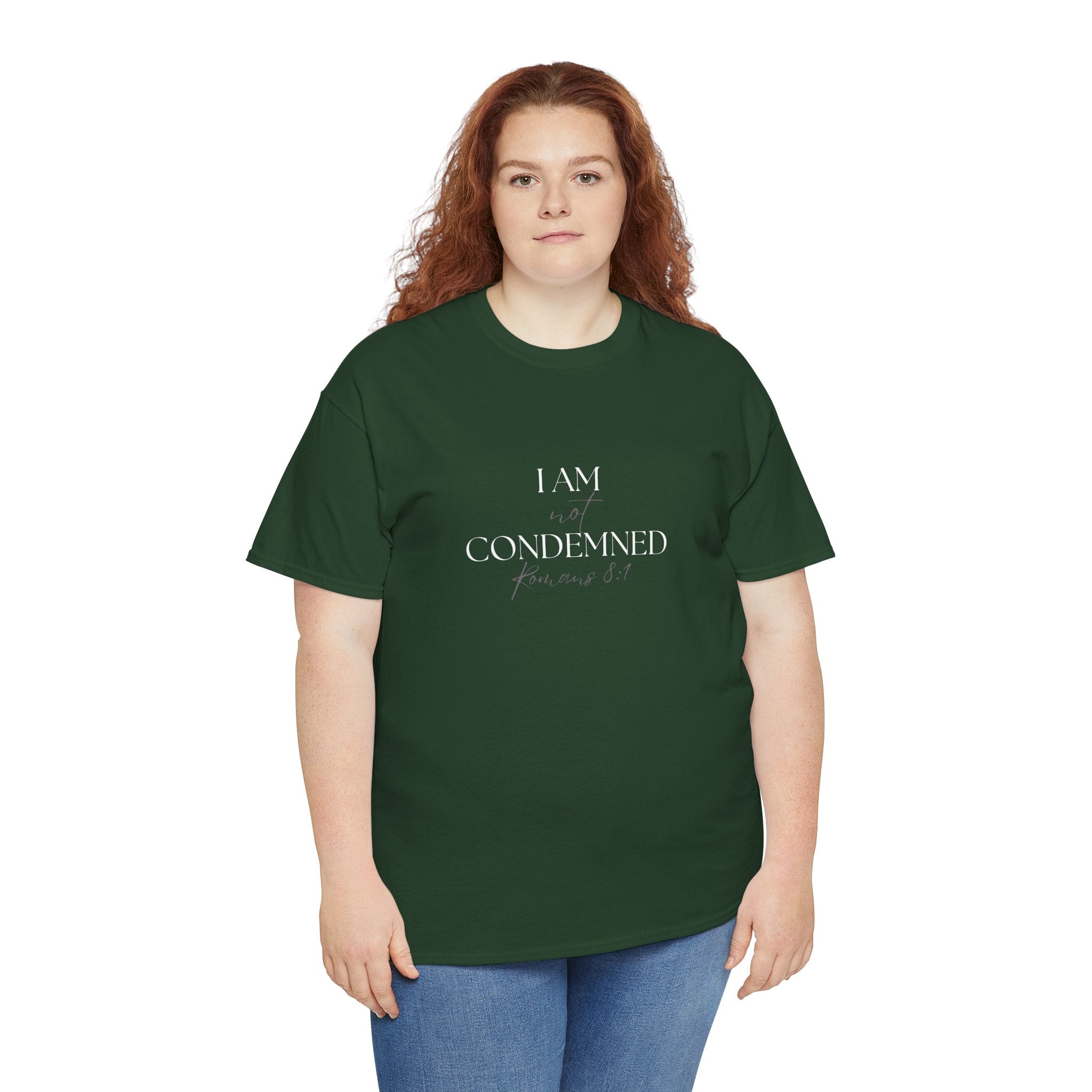 I Am Not Condemned T-Shirt – Christian Tee (Romans 8:1 Scripture) | Faith Apparel for Men & Women