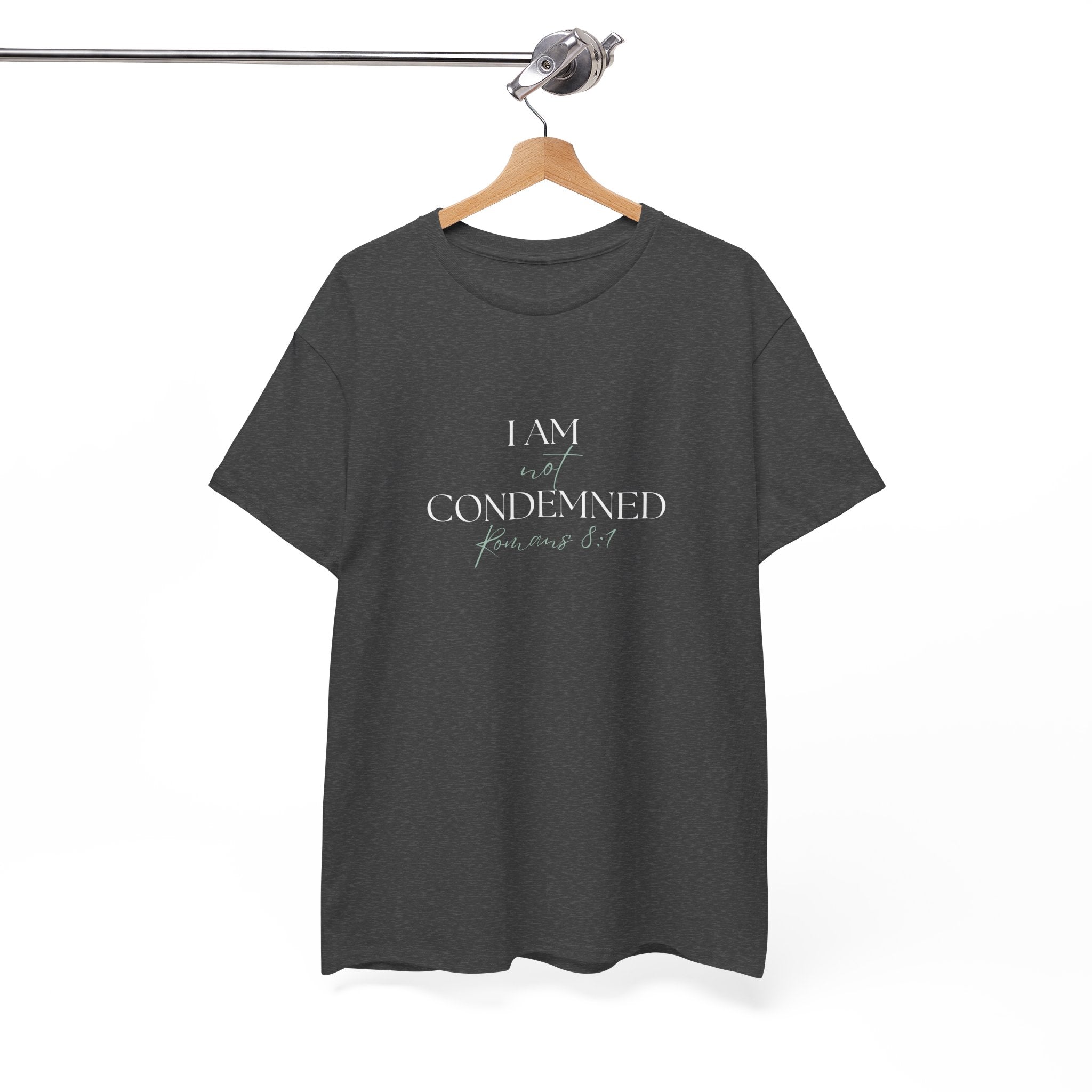 I Am Not Condemned T-Shirt – Christian Tee (Romans 8:1 Scripture) | Faith Apparel for Men & Women