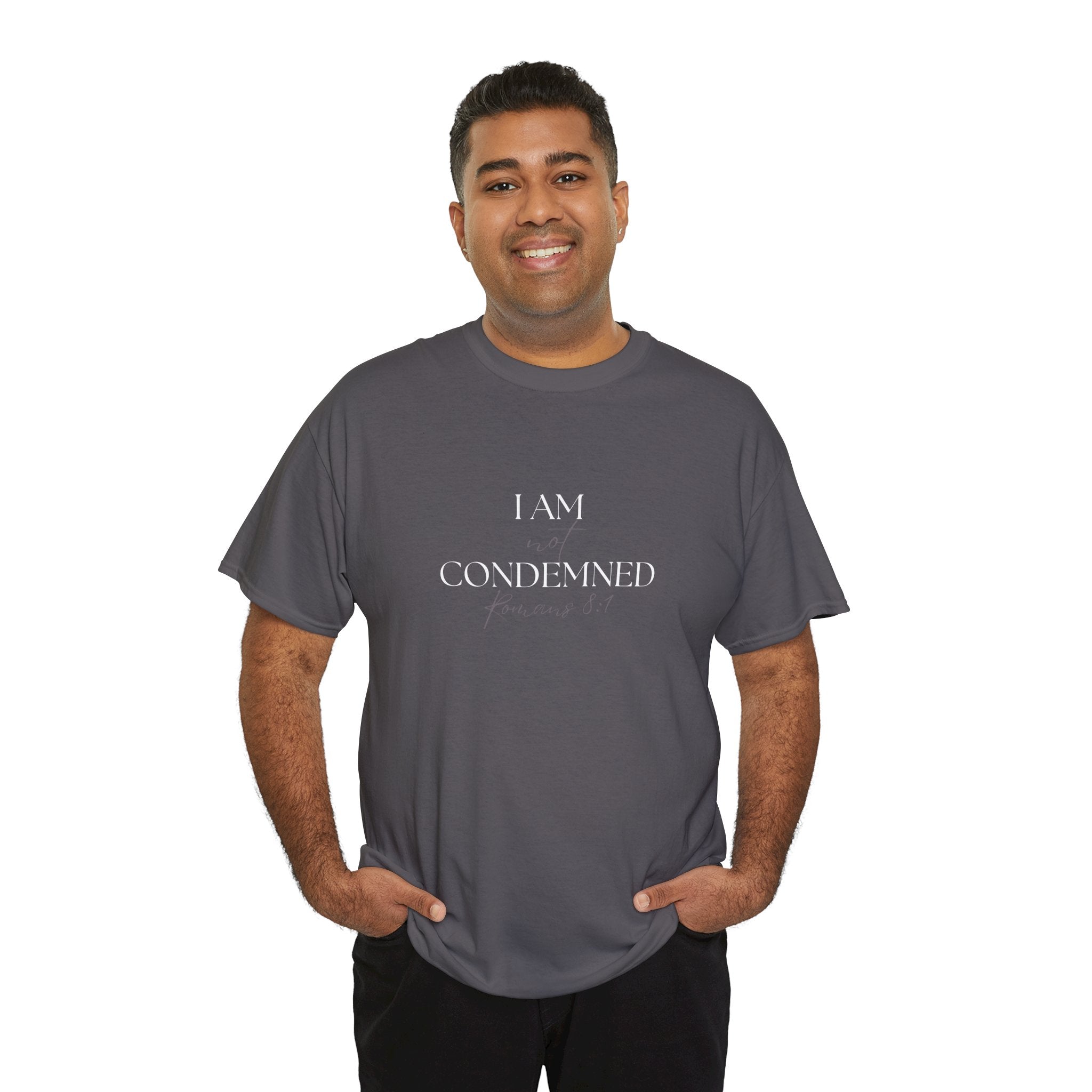 I Am Not Condemned T-Shirt – Christian Tee (Romans 8:1 Scripture) | Faith Apparel for Men & Women