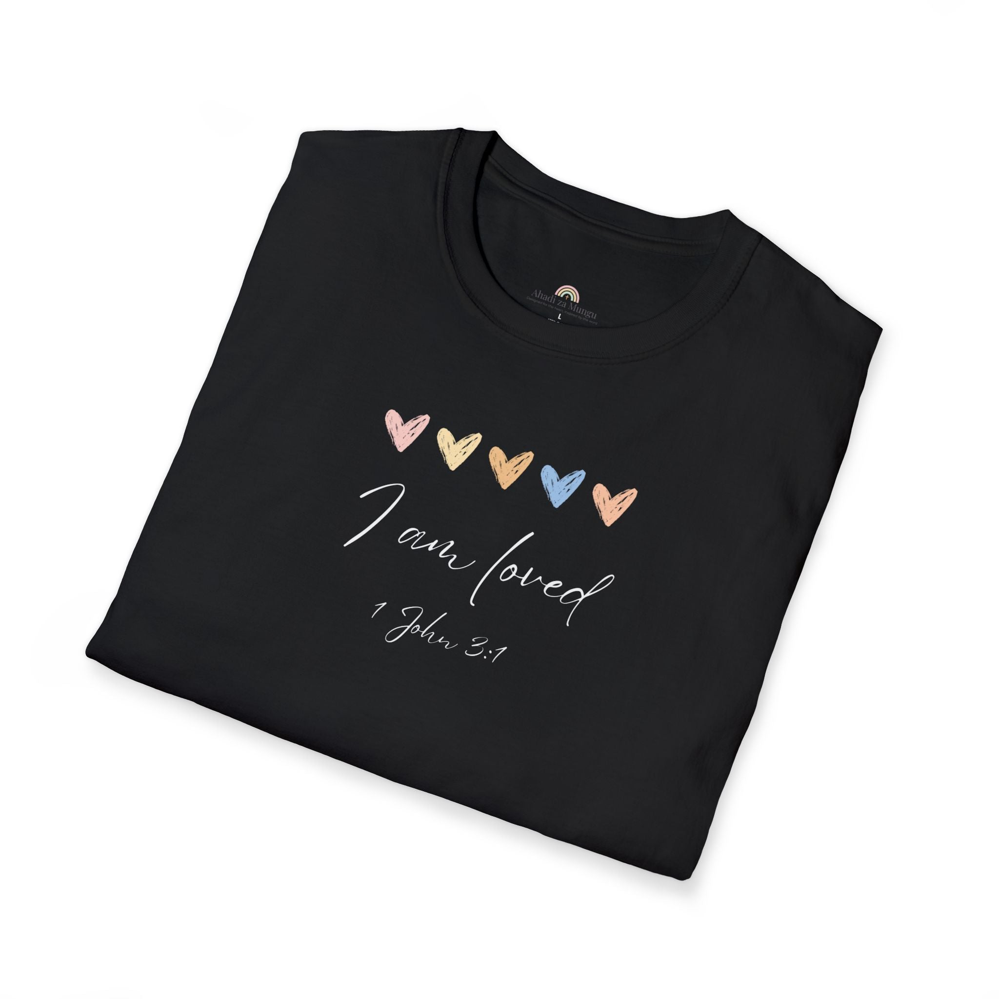 I Am Loved T-Shirt – 1 John 3:1 Christian Scripture Tee | Faith-Based Inspirational Shirt