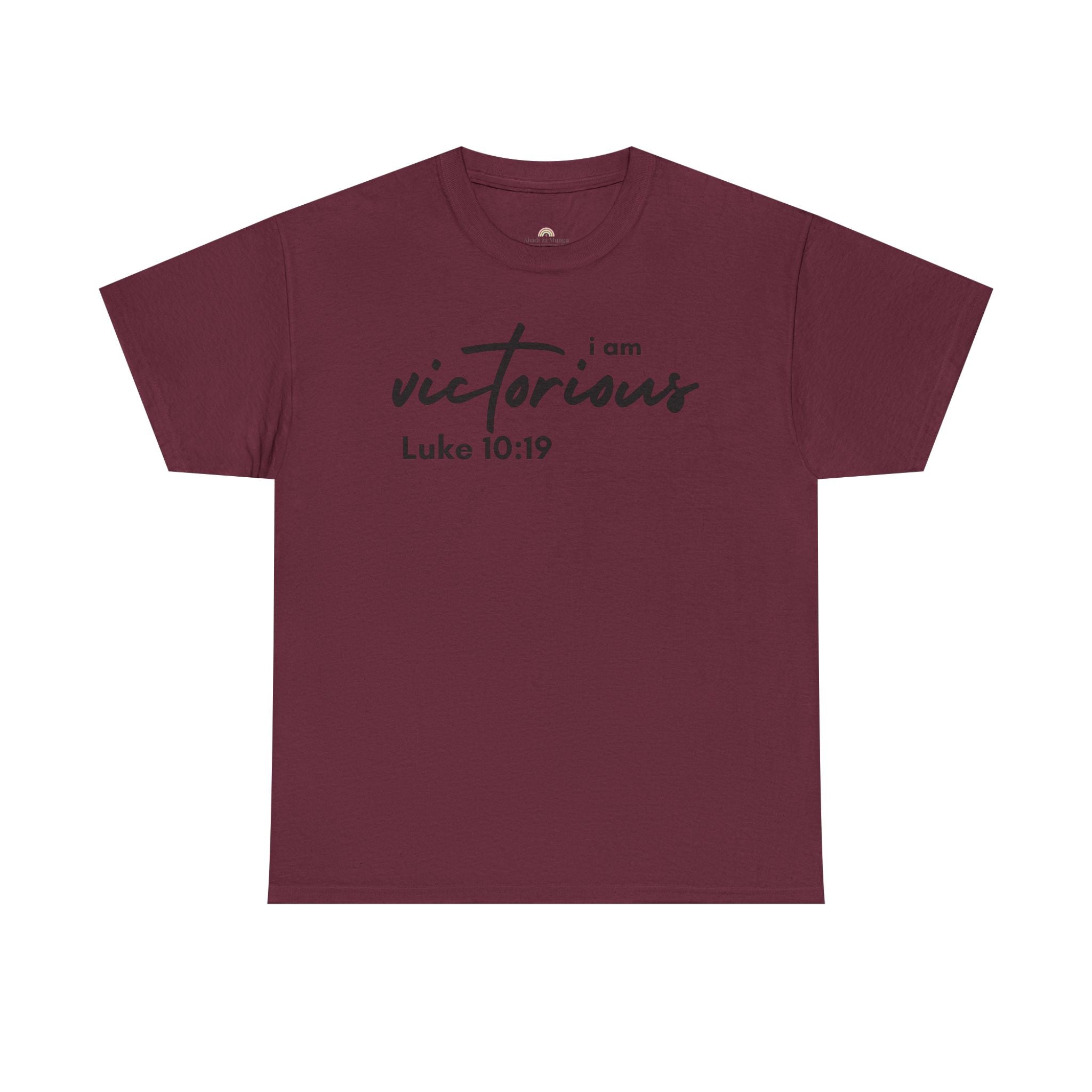 I Am Victorious Christian T-Shirt – Luke 10:19 Scripture Tee | Faith-Based Apparel