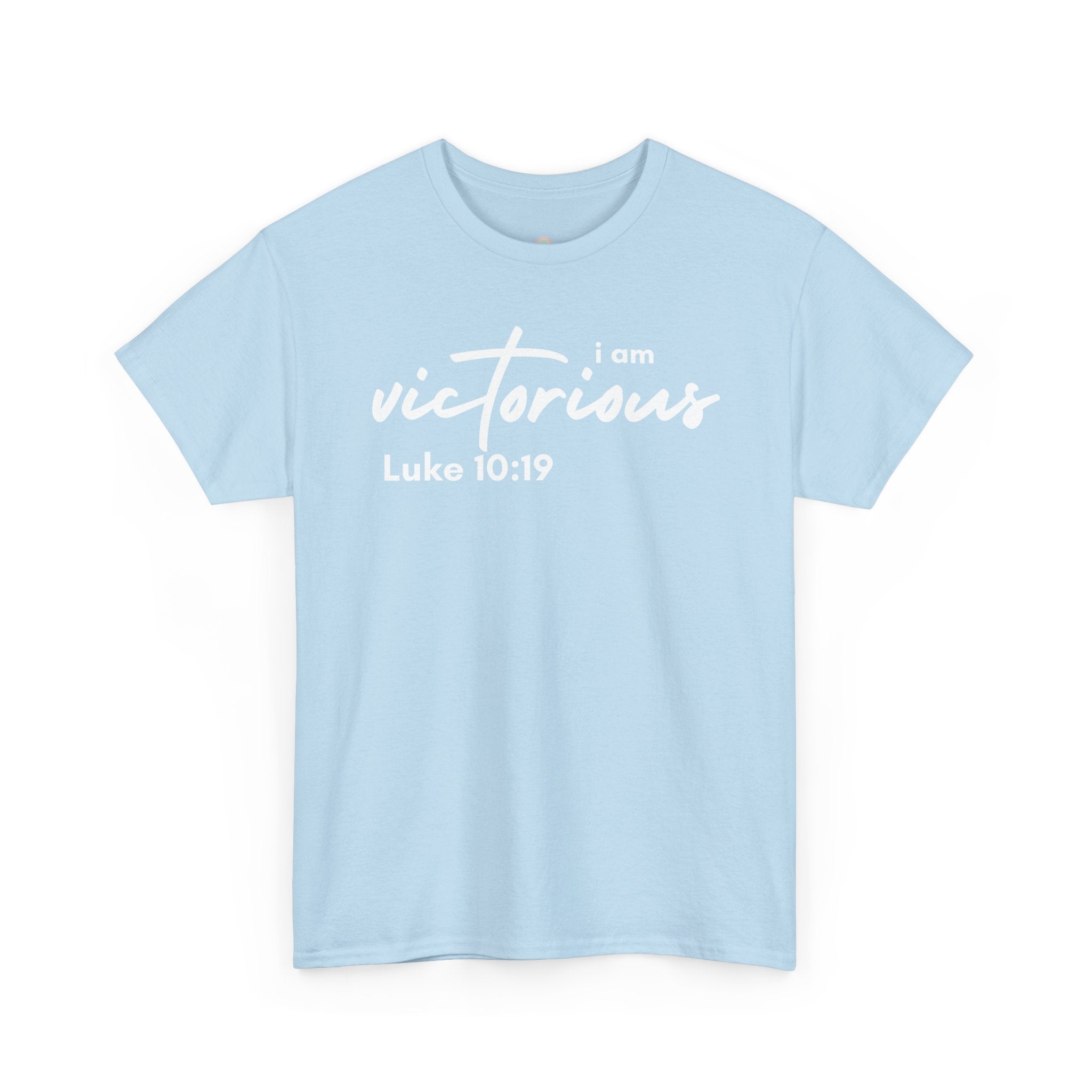 I Am Victorious Christian T-Shirt – Luke 10:19 Scripture Tee | Faith-Based Apparel