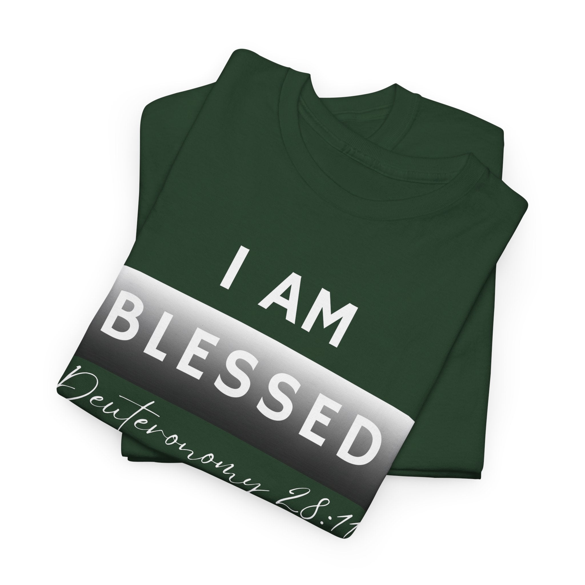 I Am Blessed Christian T-Shirt — Deuteronomy 28:11 Scripture Faith Tee (2)