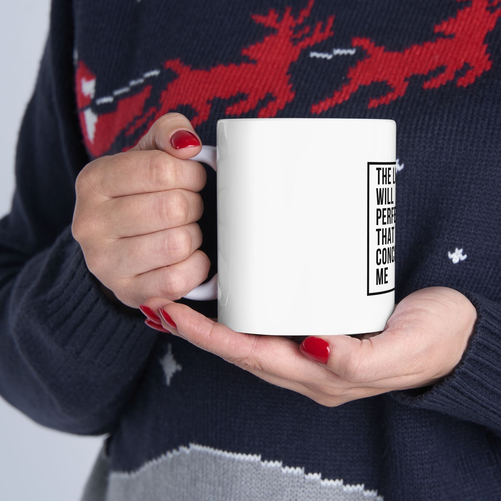 Psalm 138:8 Christian Coffee Mug — “The Lord Will Perfect That Which Concerns Me” Scripture Mug (11oz & 15oz)