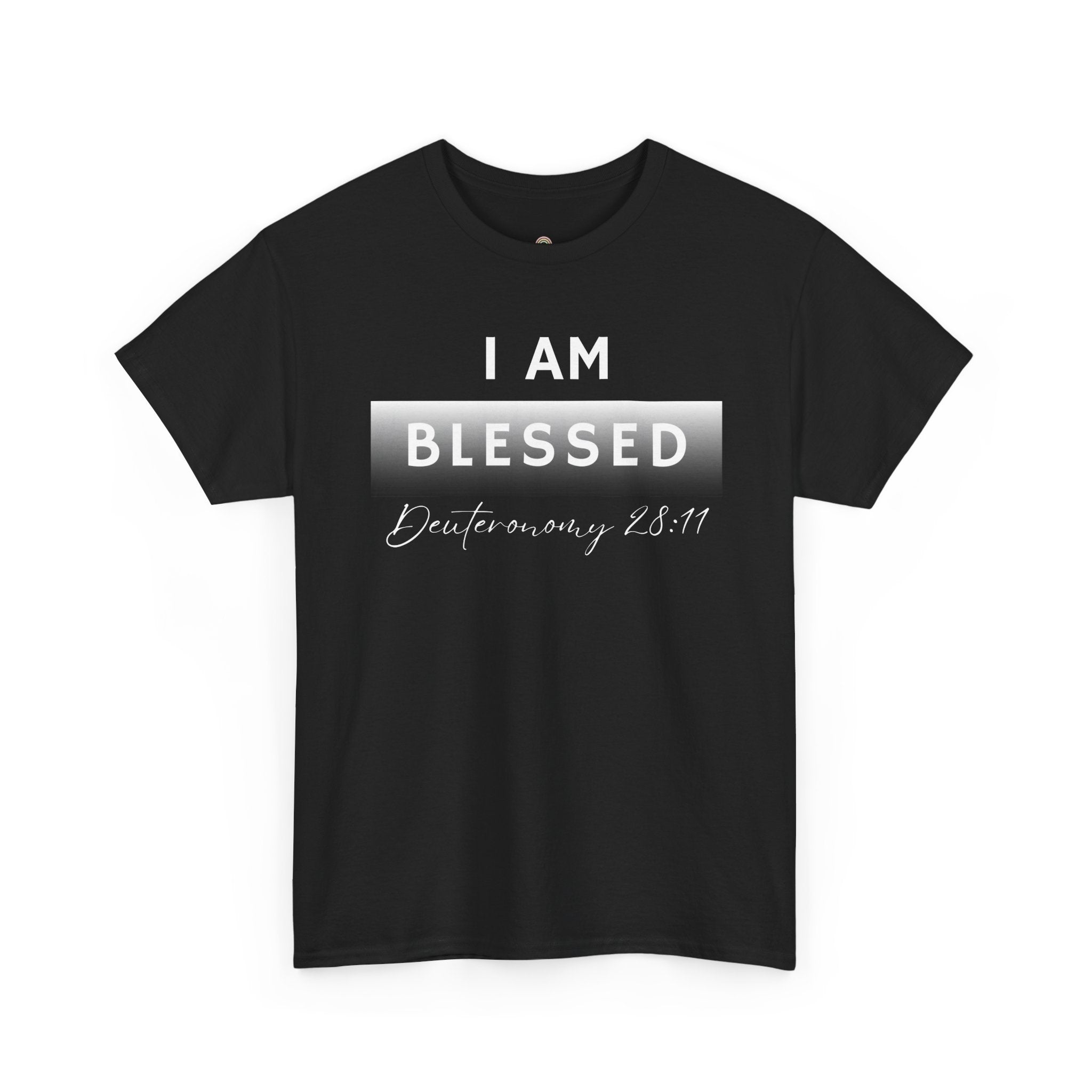 I Am Blessed Christian T-Shirt — Deuteronomy 28:11 Scripture Faith Tee (2)